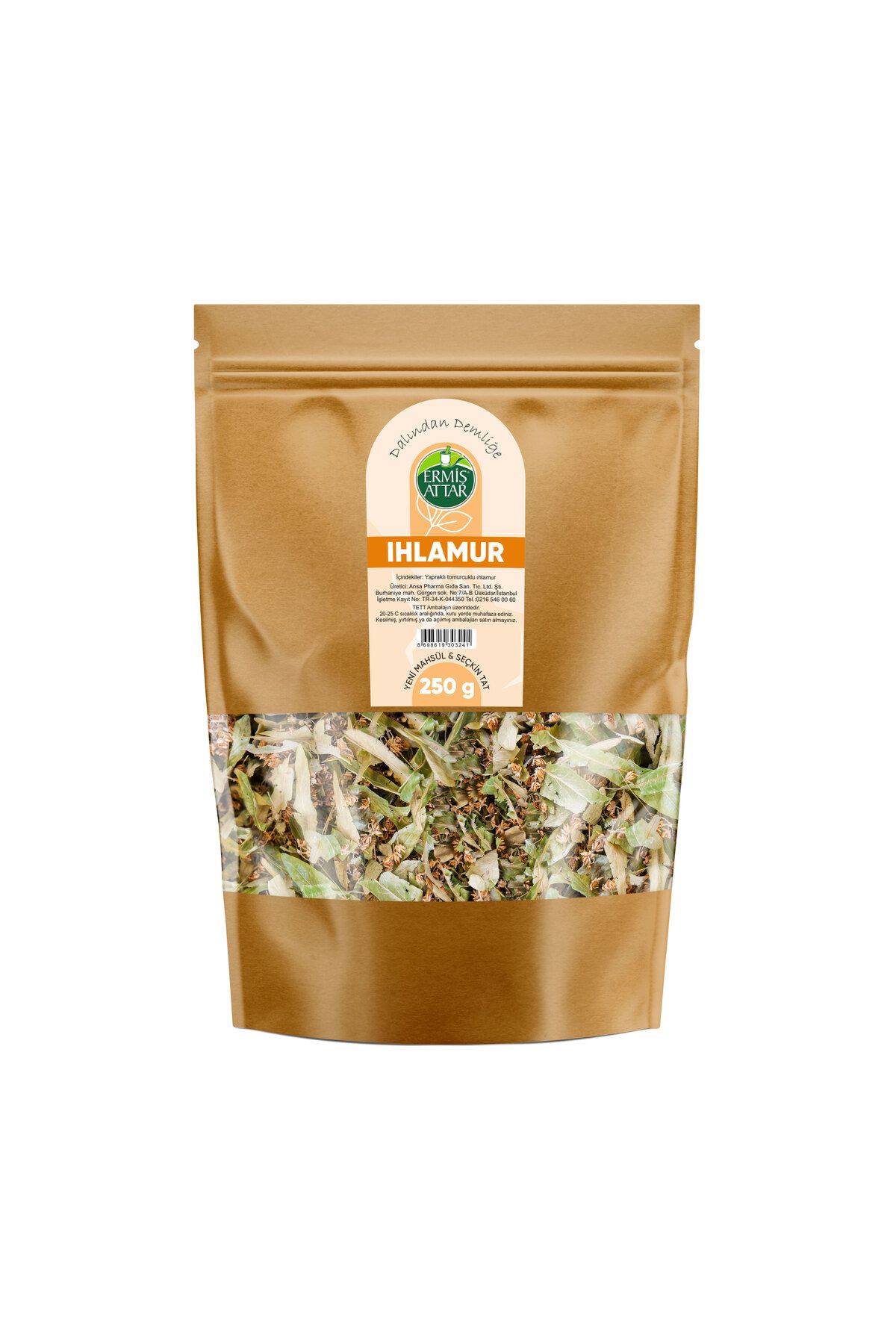 Ermiş Attar Ihlamur 250 G Yeni Mahsül Tomurcuklu Yapraklı 1. Kalite Bursa-Yalova Ürünü Ayıklanmış-Tozsuz