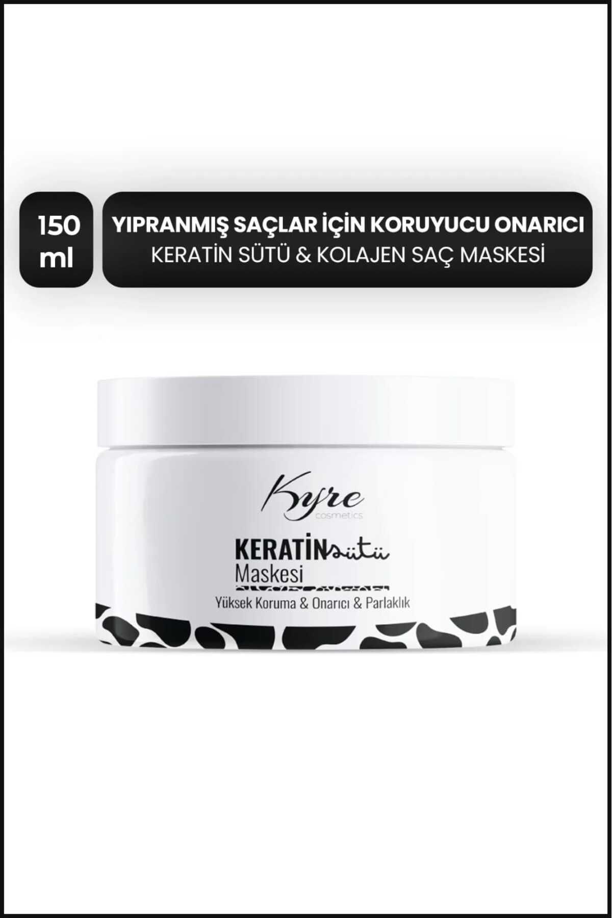 Yıpranmış Saçlar İçin Koruyucu Onarıcı Keratin Sütü & Kolajen Saç Maskesi