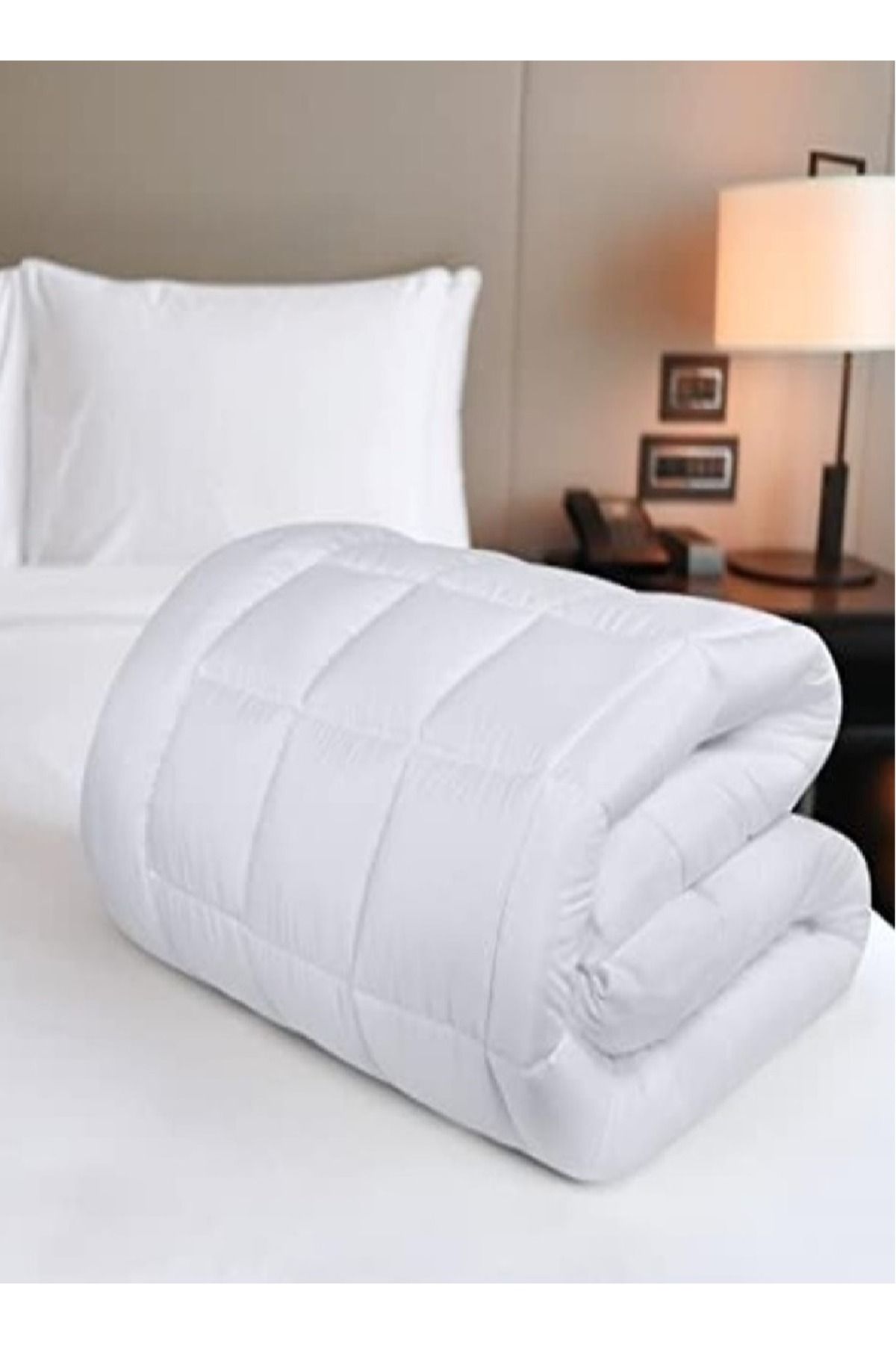 Asraar-Angela|Microfiber Mattress Topper 14cm-Soft, Fluffy, Breathable Pad for Comfort & Support200x200cm 9