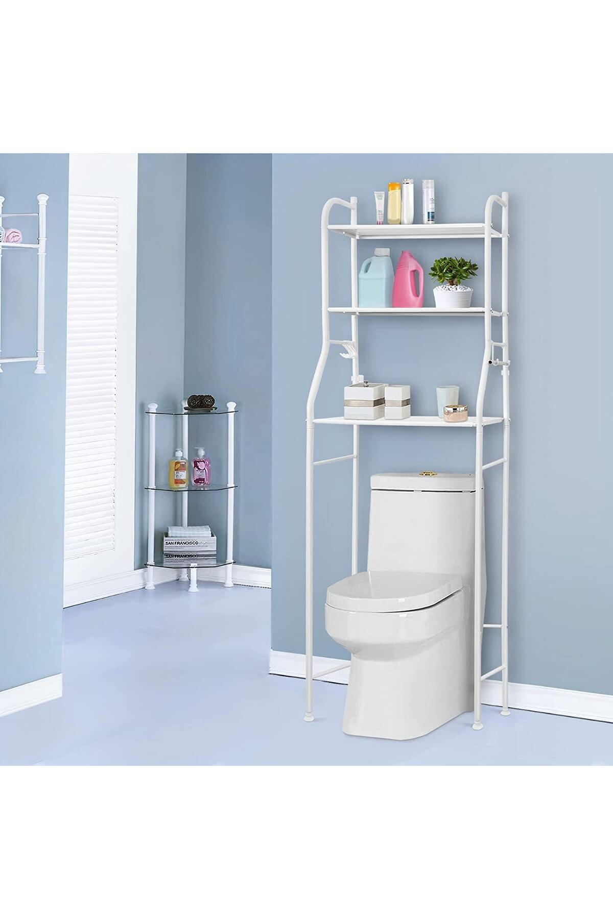 Generic-Bathroom Storage and Organization Shelves with 3 Shelves || White 2