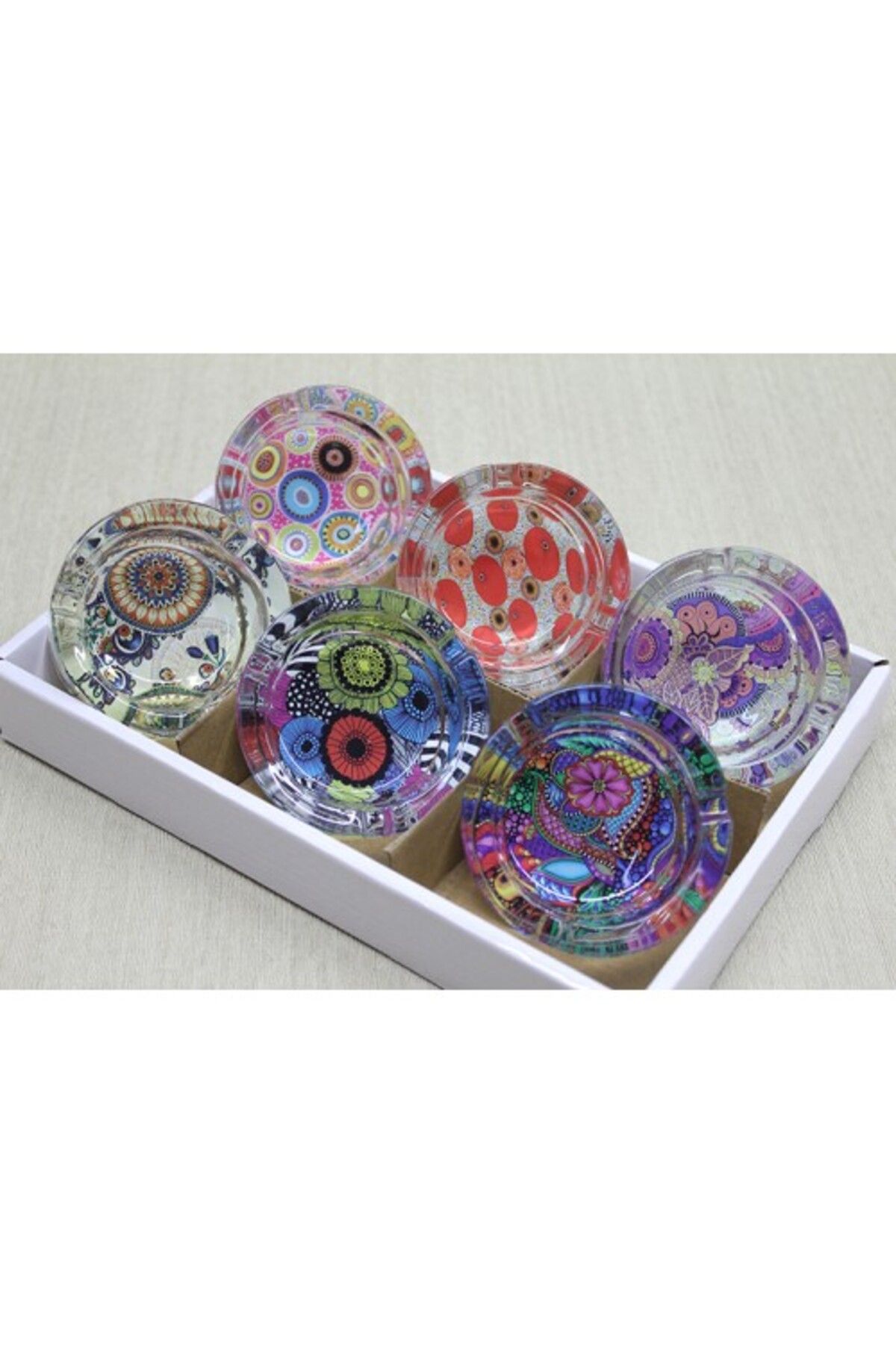 Mu Art Ahşap Cam Küllük Model 41