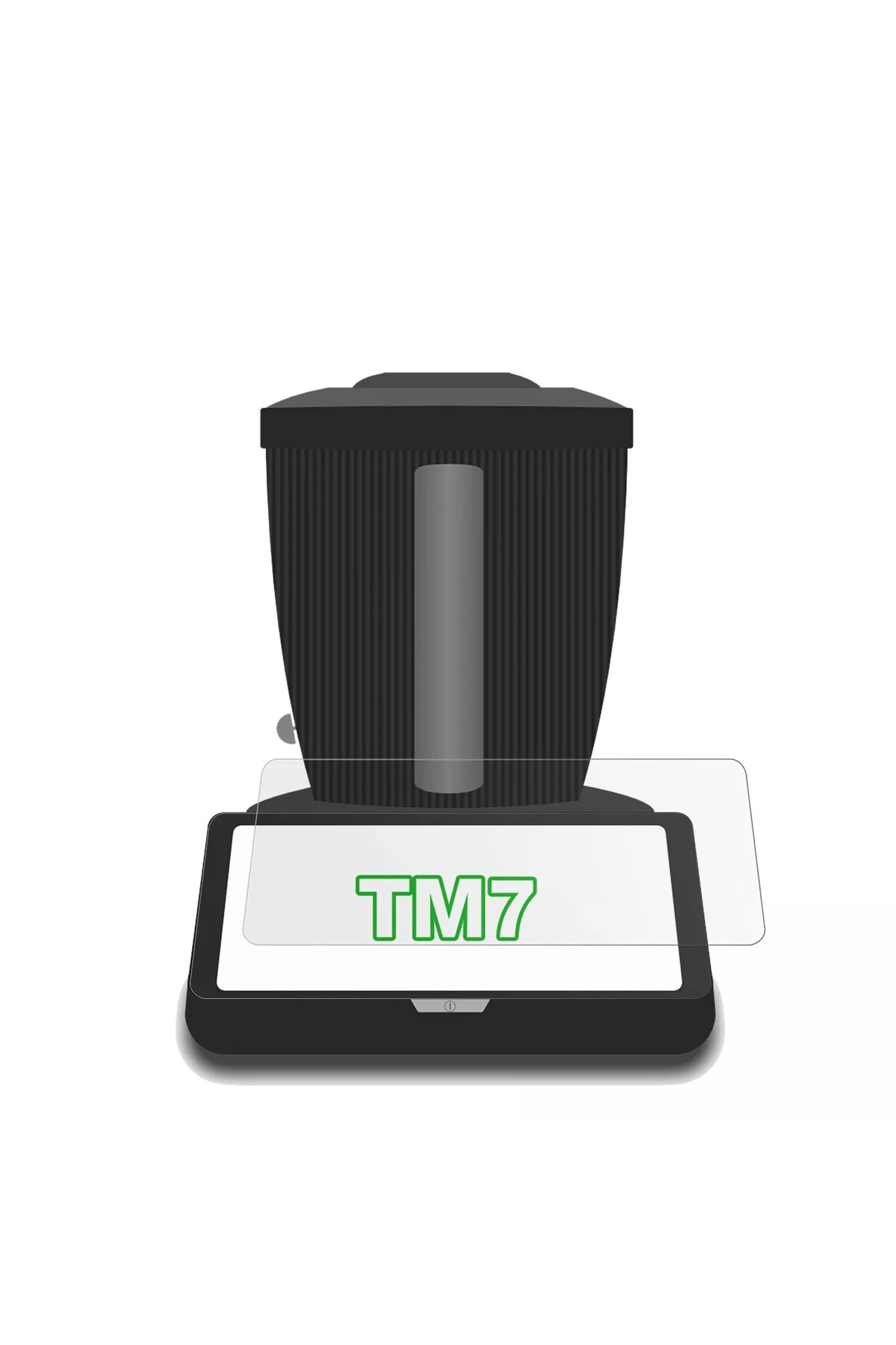 Yenwen Beschermfolie voor Vorwerk Thermomix TM7 voor pantserglas, 2 stuks displaybescherming, 9H hardheid, veiligheidsglas, folie, HD, transparant, pantserbescherming glas, zonder luchtbellen