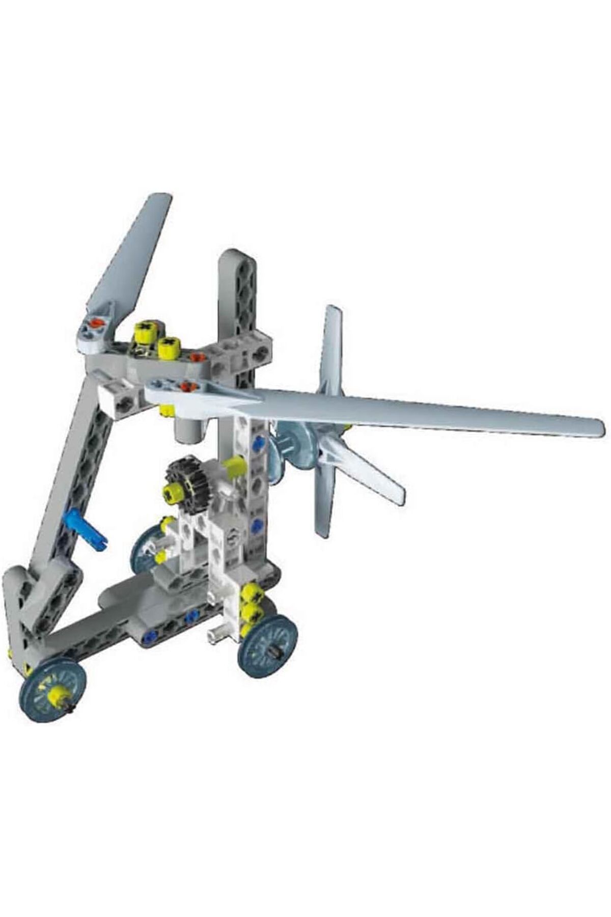 Generic-Clementoni Science & Play (Mechanics Lab)- Aeroplanes & Helicopters Building Set- Build 10 Different 7