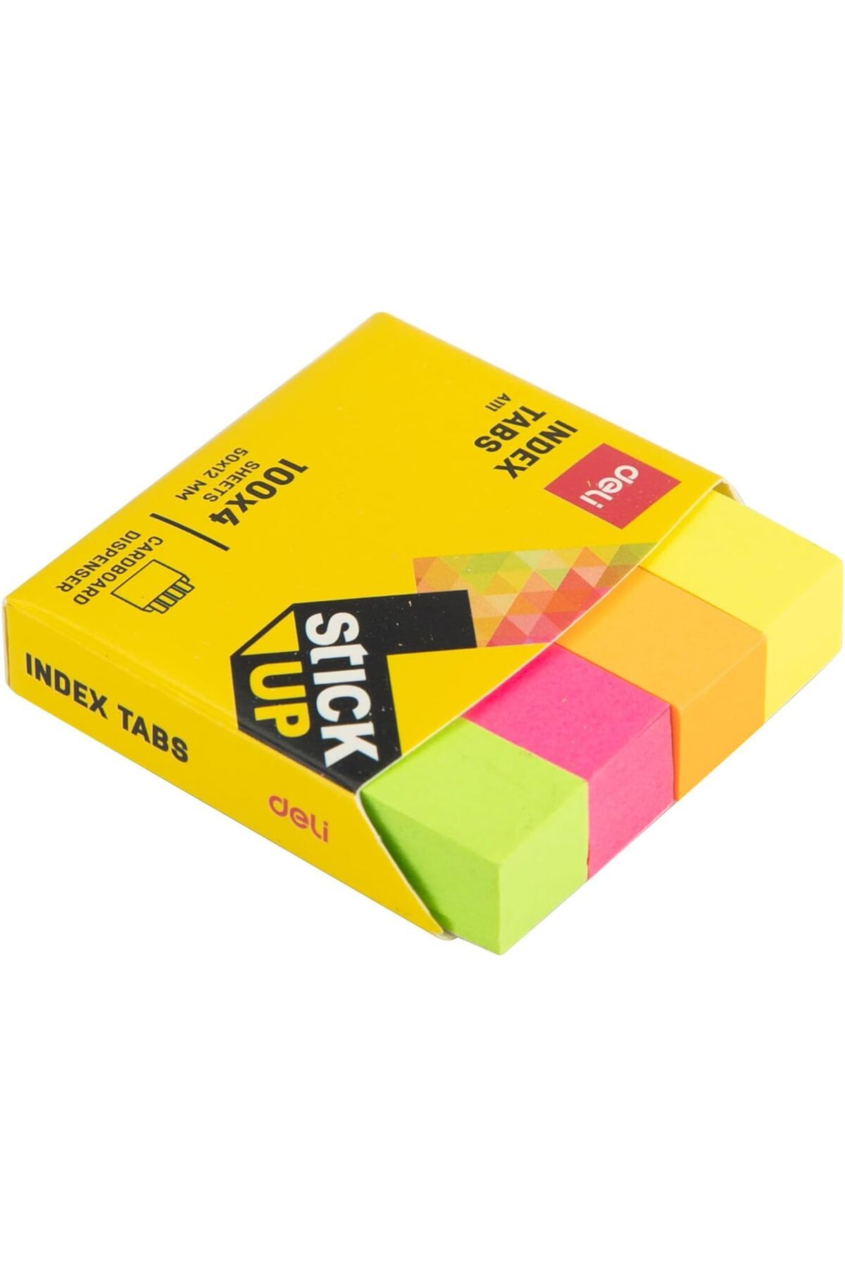 Deli-EA11102 Stick Up Index Tabs 400-Sheets, 50 mm x 12 mm Size 3