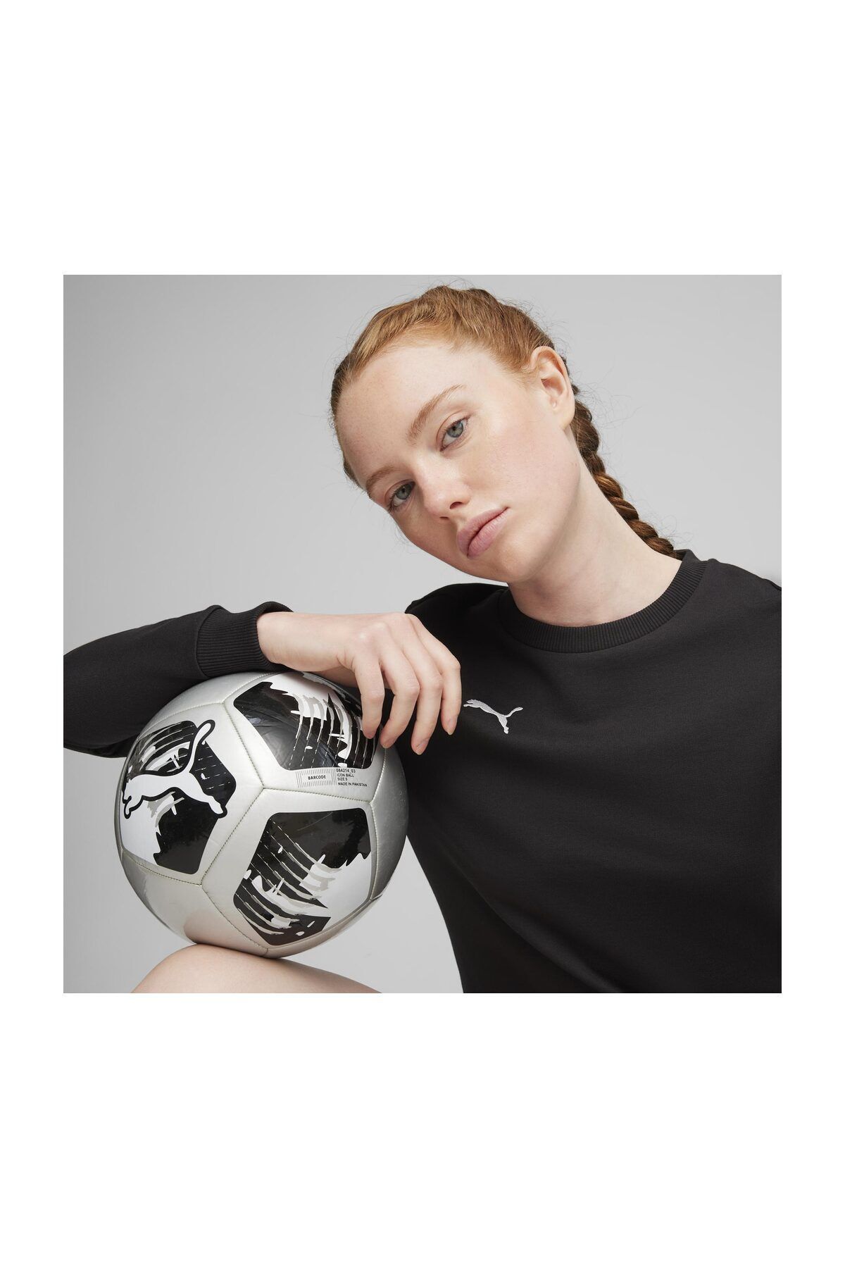 Puma-Pánské mikiny s pravidelným střihem – s dlouhým rukávem, s výstřihem, hladké 6