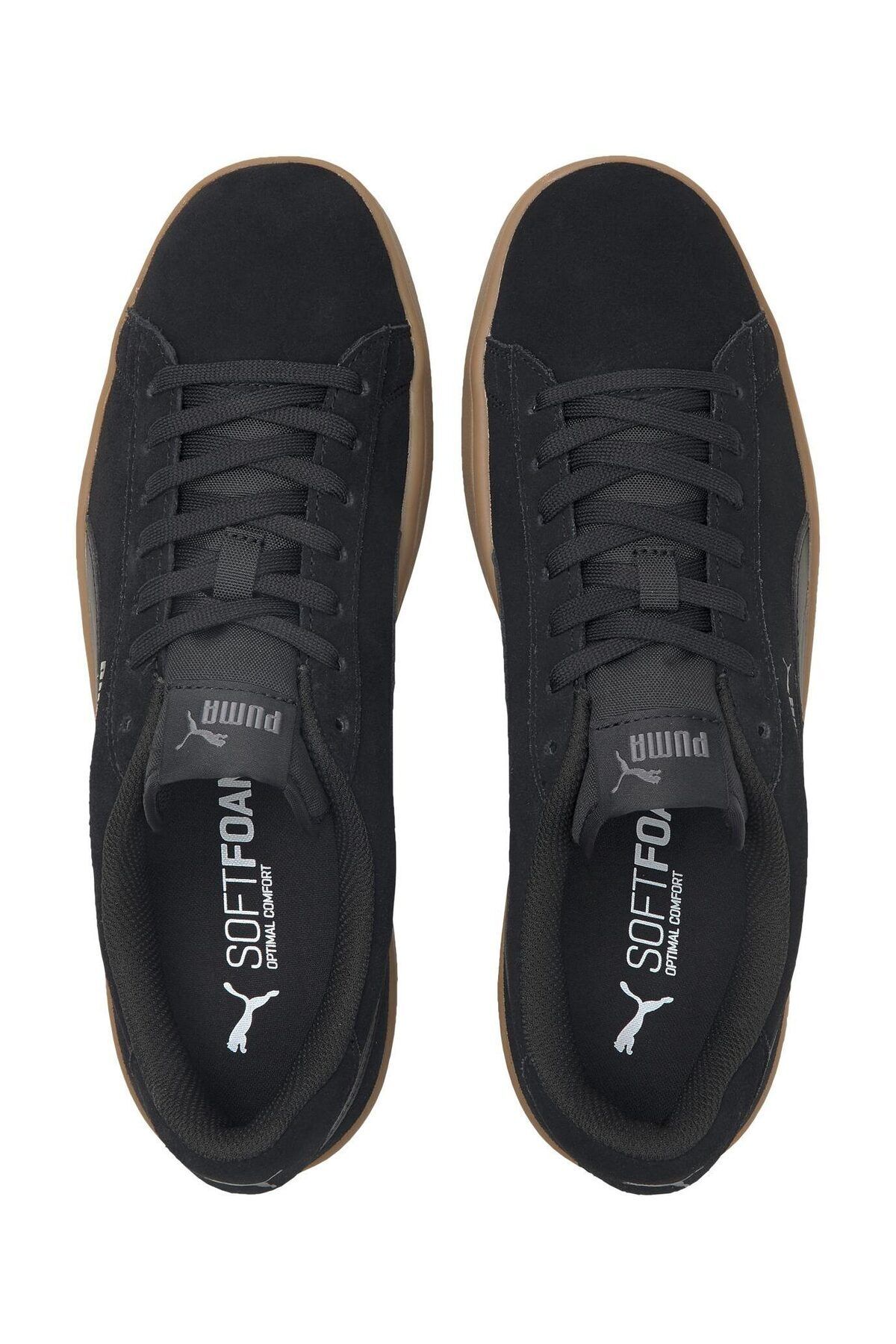 Puma-Čierne pánske kožené tenisky SMASH V2 100323979 6