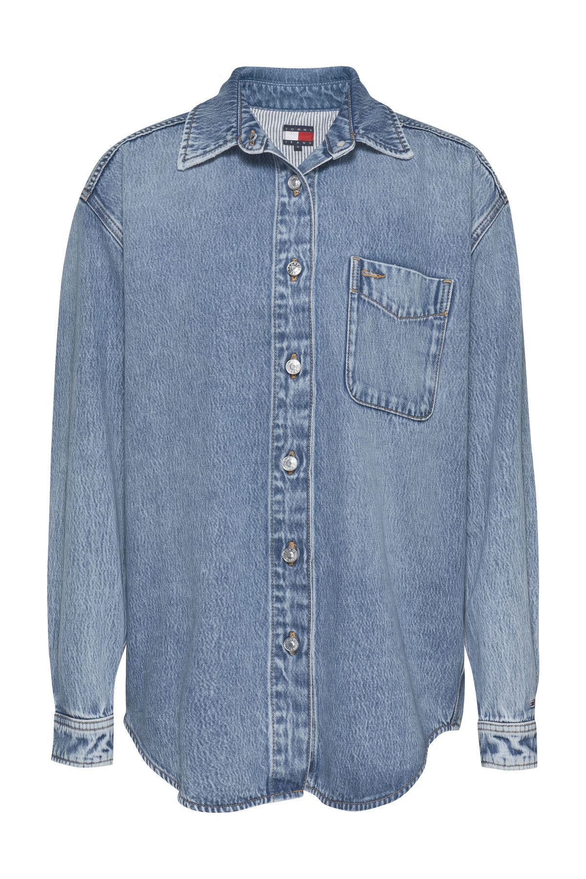 Tommy Hilfiger Luźna Koszulka Z Ls Bi6011 - M
