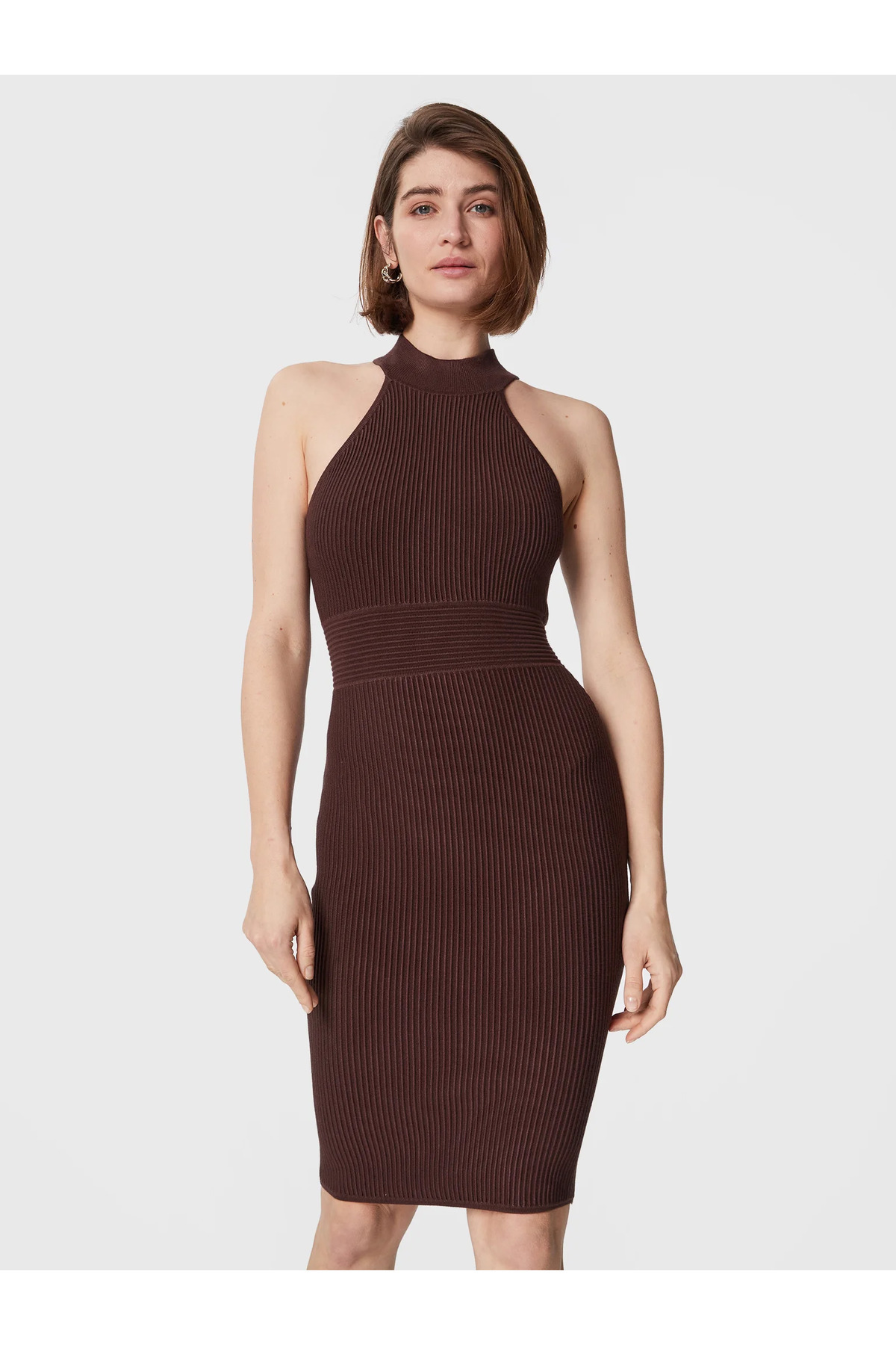 Guess-Knit dress Brown Adults 1