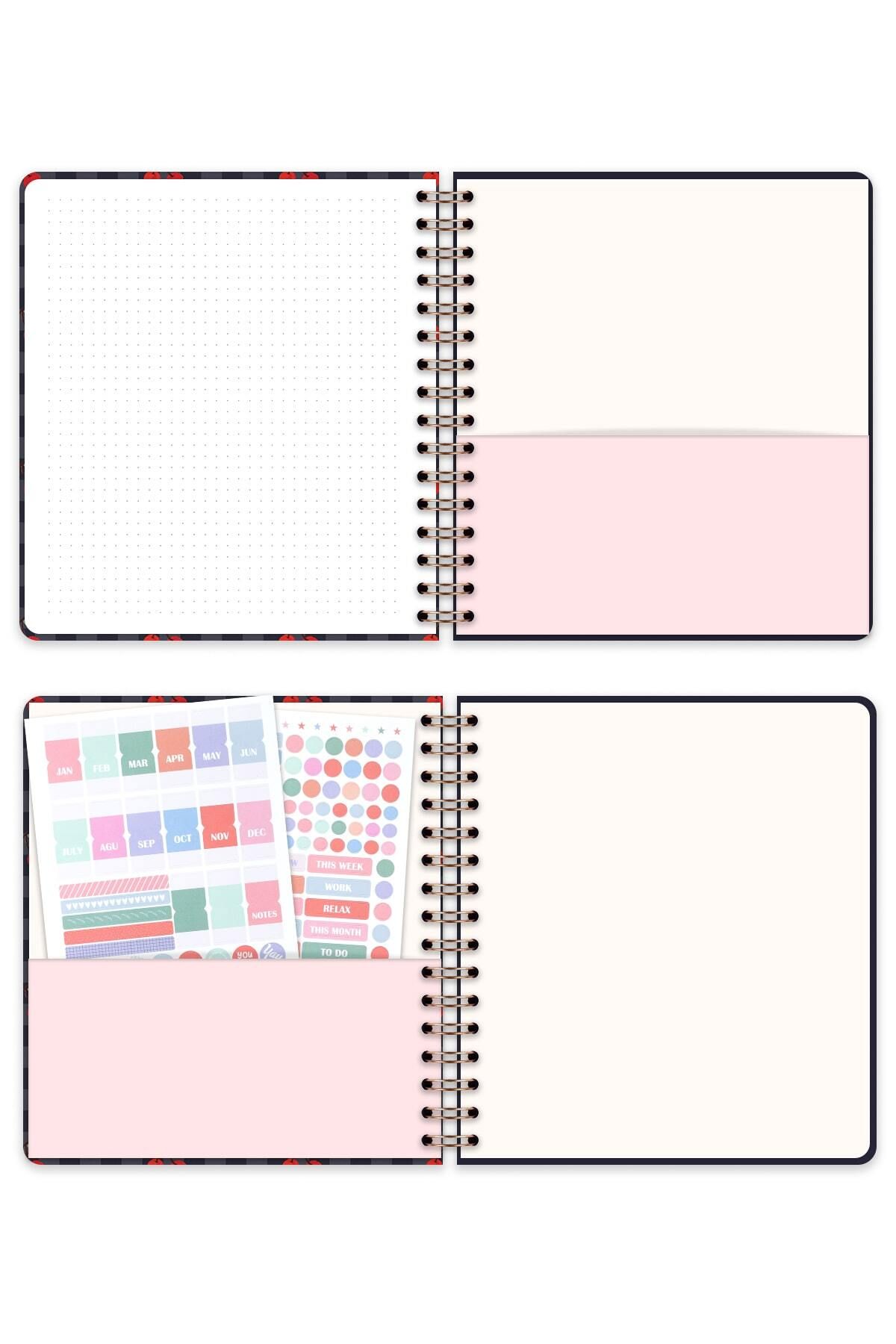 Matt Notebook-Ακαθάριστο Planner Square Agenda (της Cherry) 8