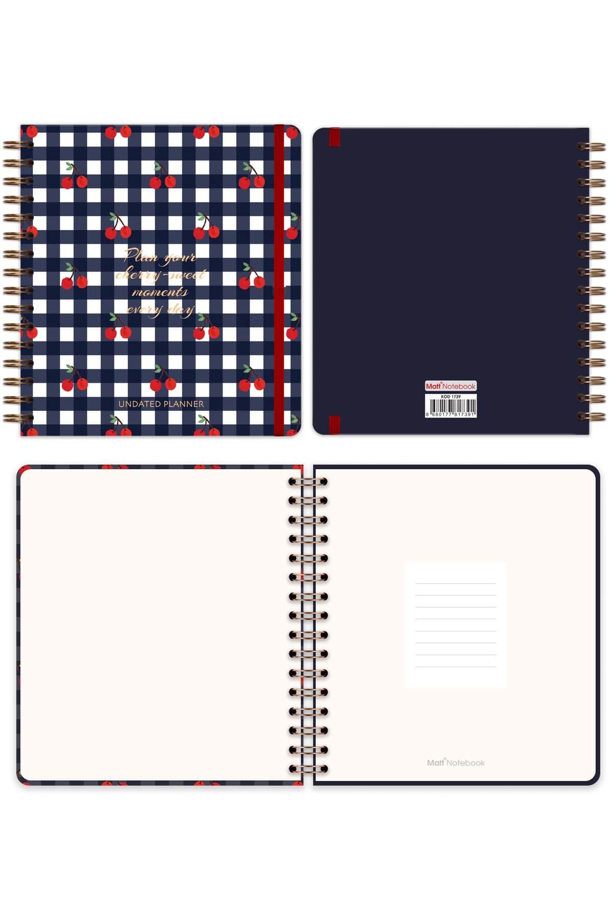 Matt Notebook-Ακαθάριστο Planner Square Agenda (της Cherry) 5