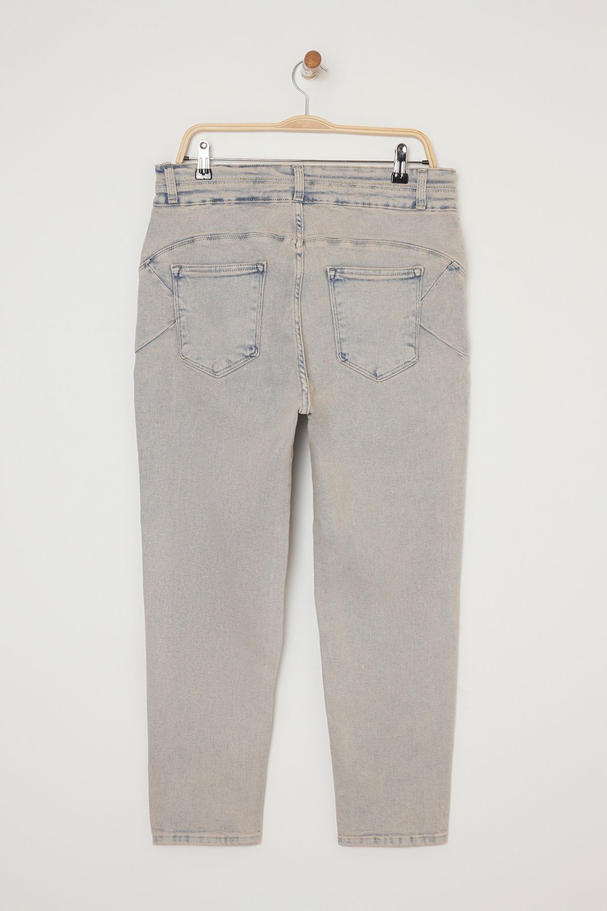 Trendyol Curve-Blue High Waist Stretchy Skinny Plus Size Jeans Tbbaw25Cj00024 12