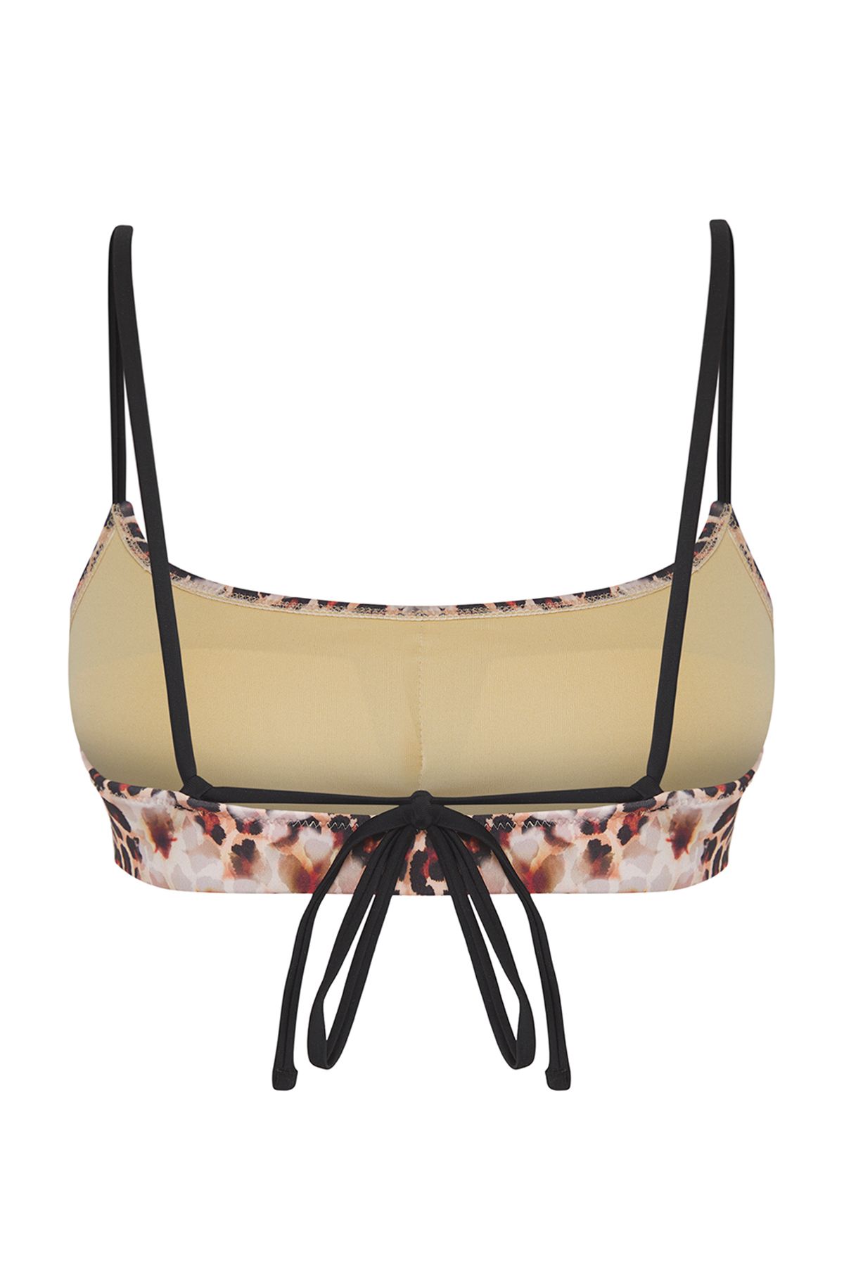 Trendyol Collection-Trägerloses Bikinioberteil mit Blumen- und Leopardenmuster und Schnürdetail TBESS25BU00048 9
