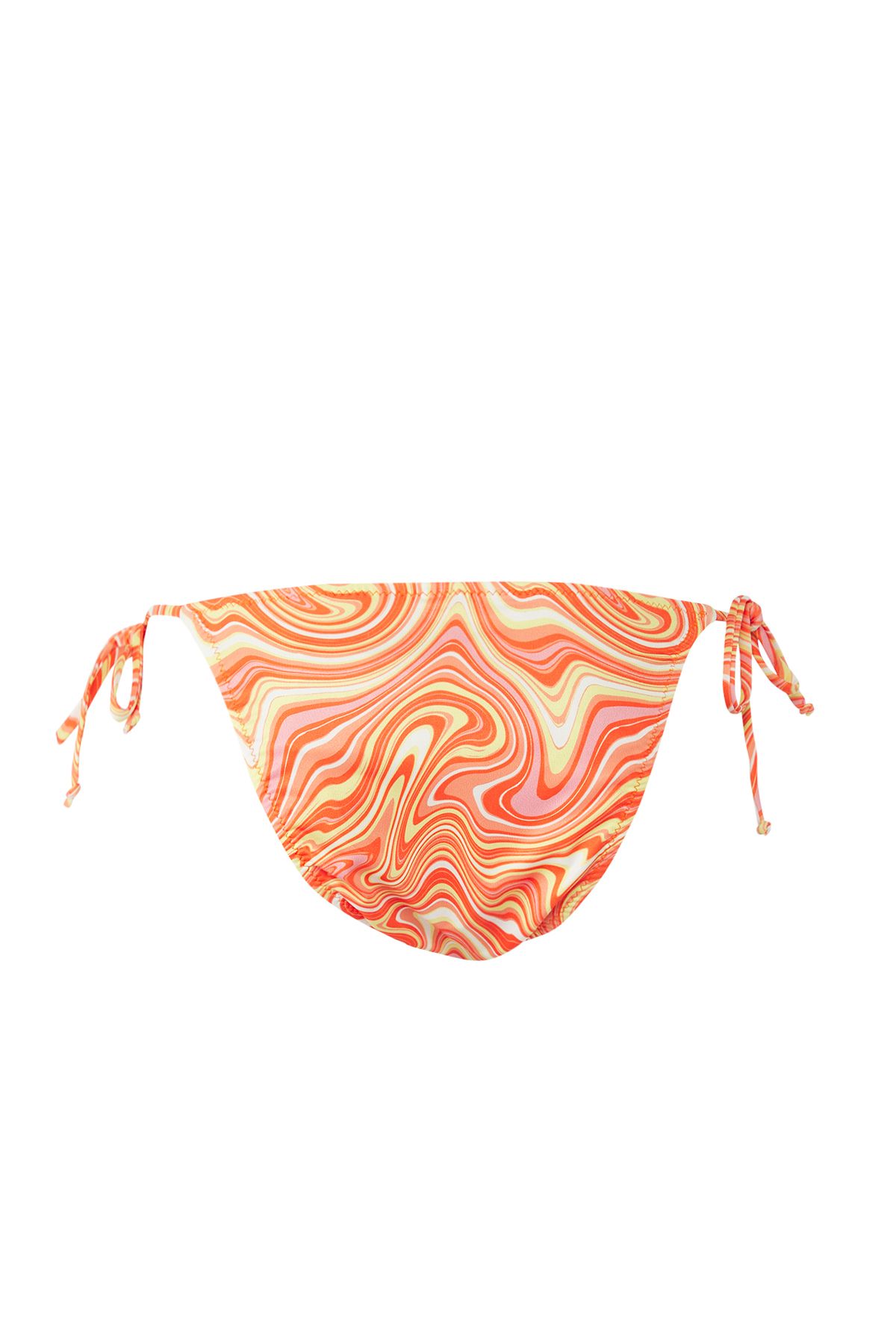Trendyol Collection-Abstract Patterned Regular Bikini Bottom with Accessories Tbess24Ba00135 8