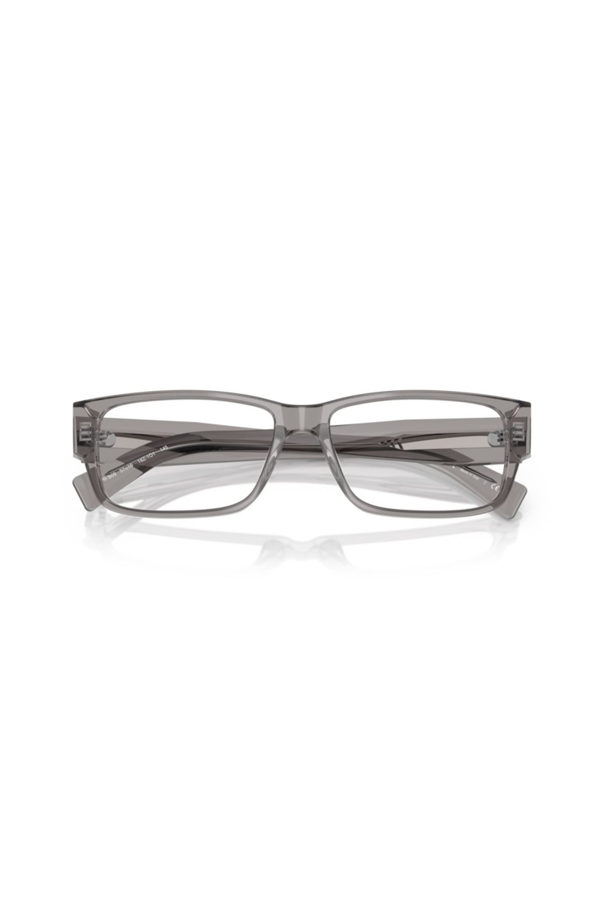 Prada-Man Rectangle Eyeglasses- Pr B09v - Lense Size:55mm - Transparent Grey 5