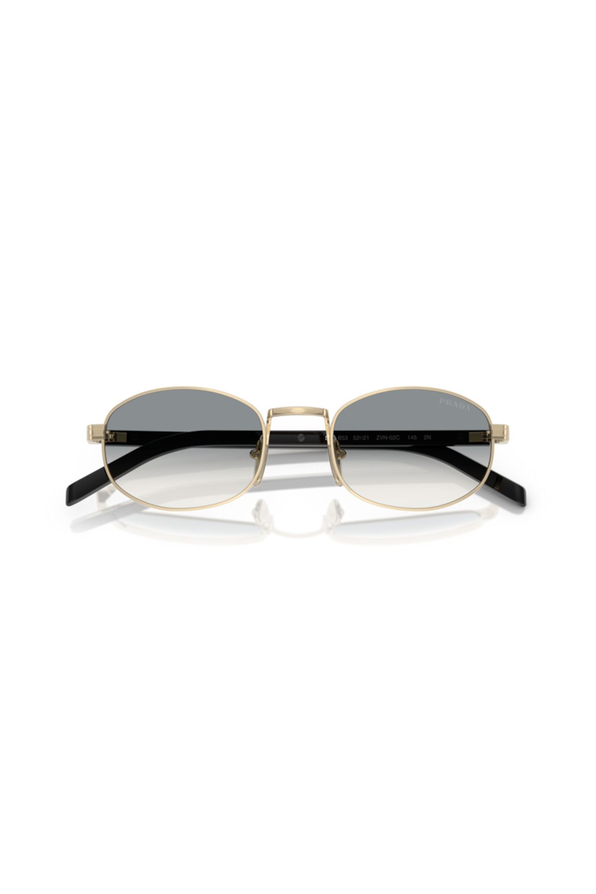 Prada-Woman Oval Sunglasses- Pr B53s - Lense Size:49mm - Pale Gold 5