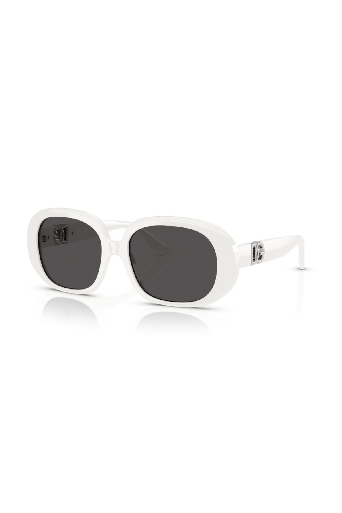 Dolce&Gabbana-Dolce & Gabbana Woman Oval Sunglasses- Dg 4476 - Lense Size:56mm - White 1