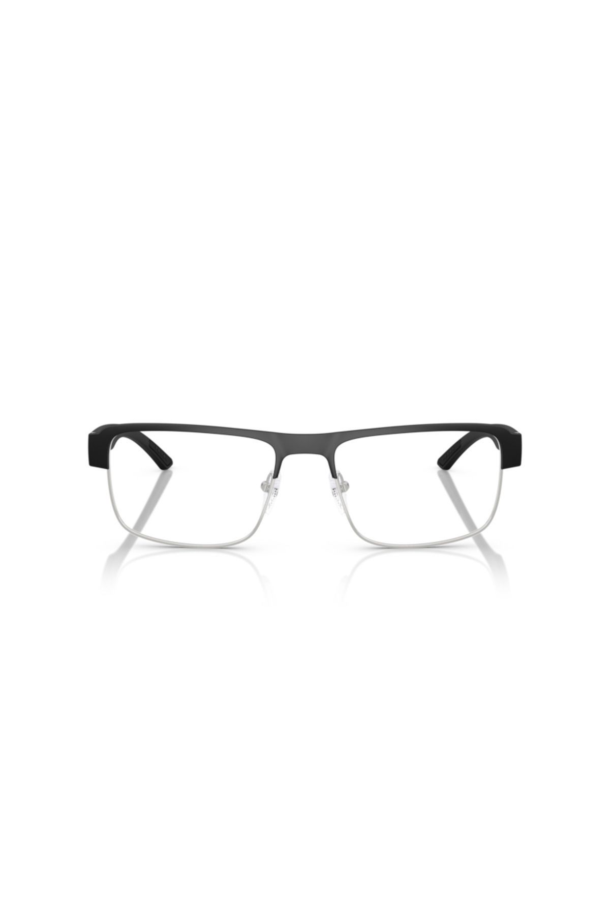 Prada Linea Rossa-Man Rectangular Eyeglasses- Ps 51rv - Lense Size:54mm - Matte Black/silver 4