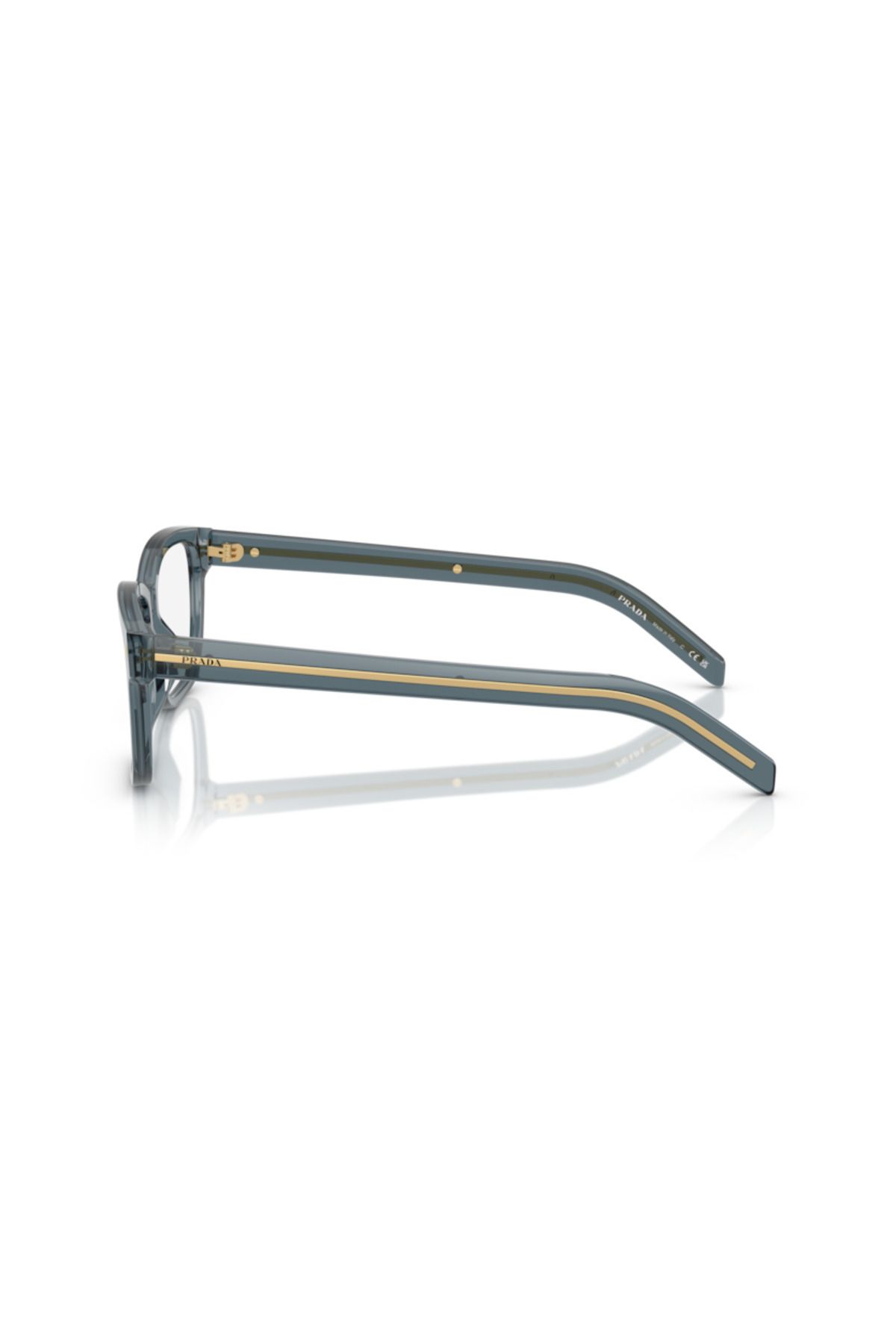 Prada-Man Rectangle Eyeglasses- Pr B10v - Lense Size:53mm - Transparent Ocean 2
