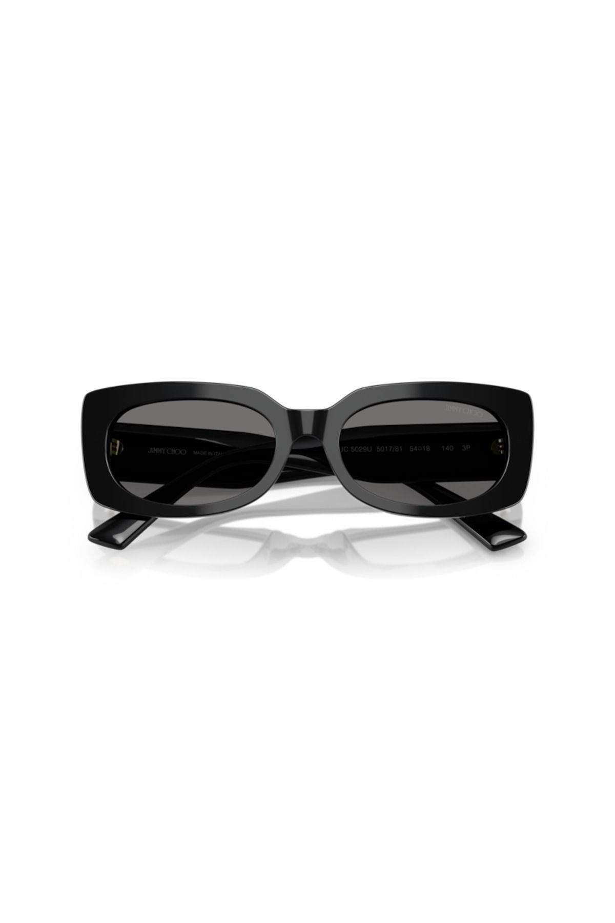 Jimmy Choo-نظارة شمسية نسائية بتصميم وسادة - Jc 5029u - مقاس العدسة: 54 مم - أسود 5