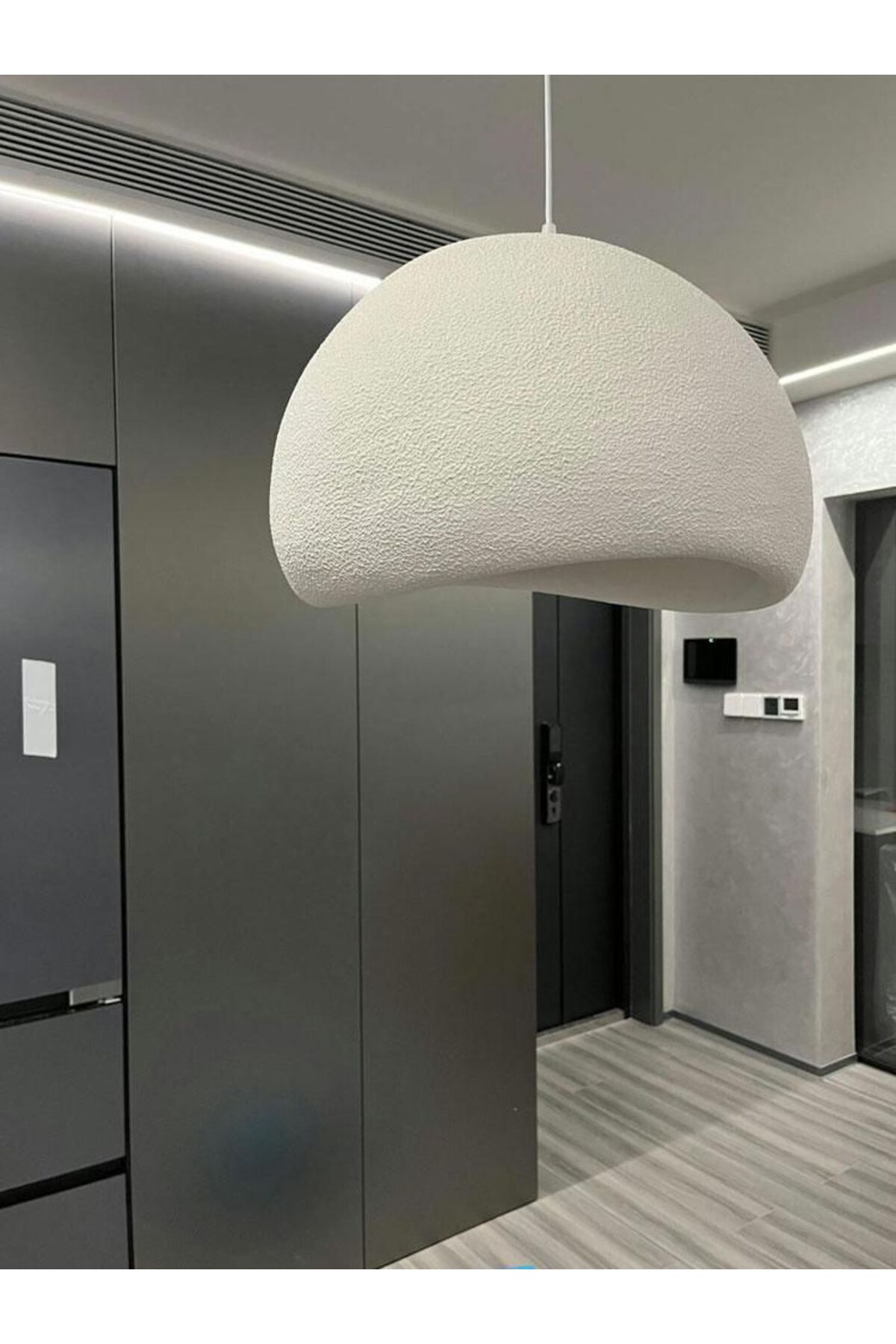 مصباح معلق مودرن رمادي لغرفة المعيشة، مقبس E27