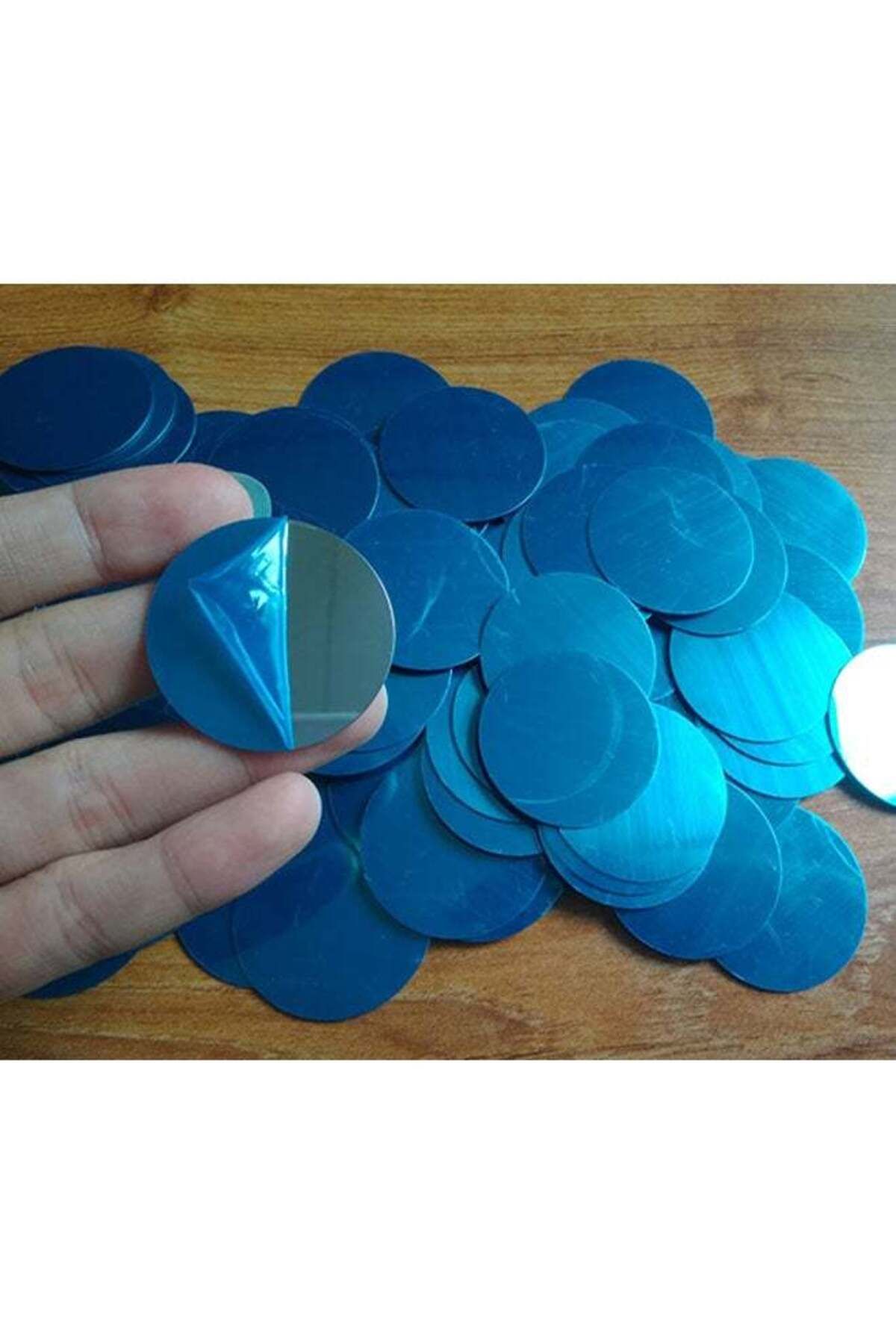 Generic-20-Piece Metal Plate Disk Iron Sheet For Phone Stand Holder Silver 3