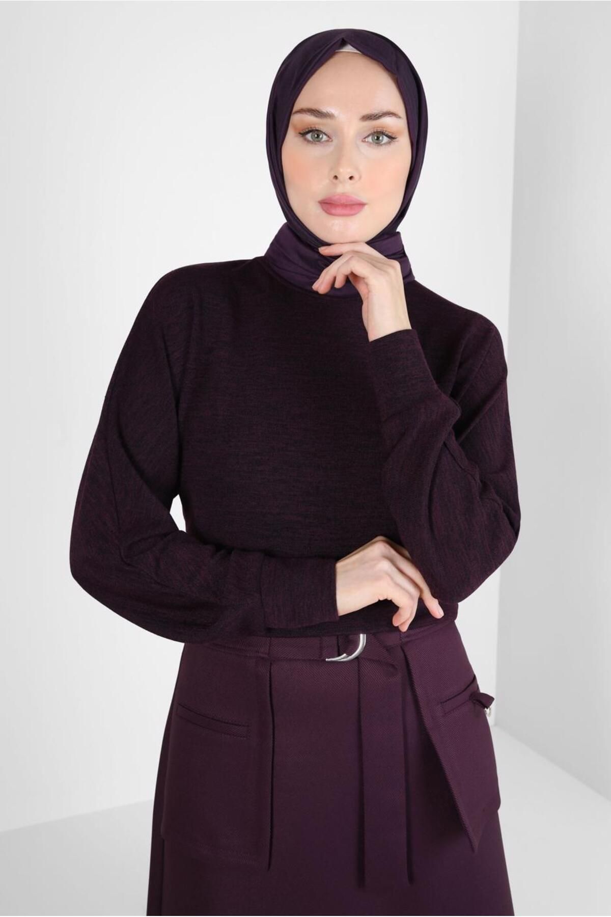 بلوز ساده آستین خفاشی 44335 Alvina
