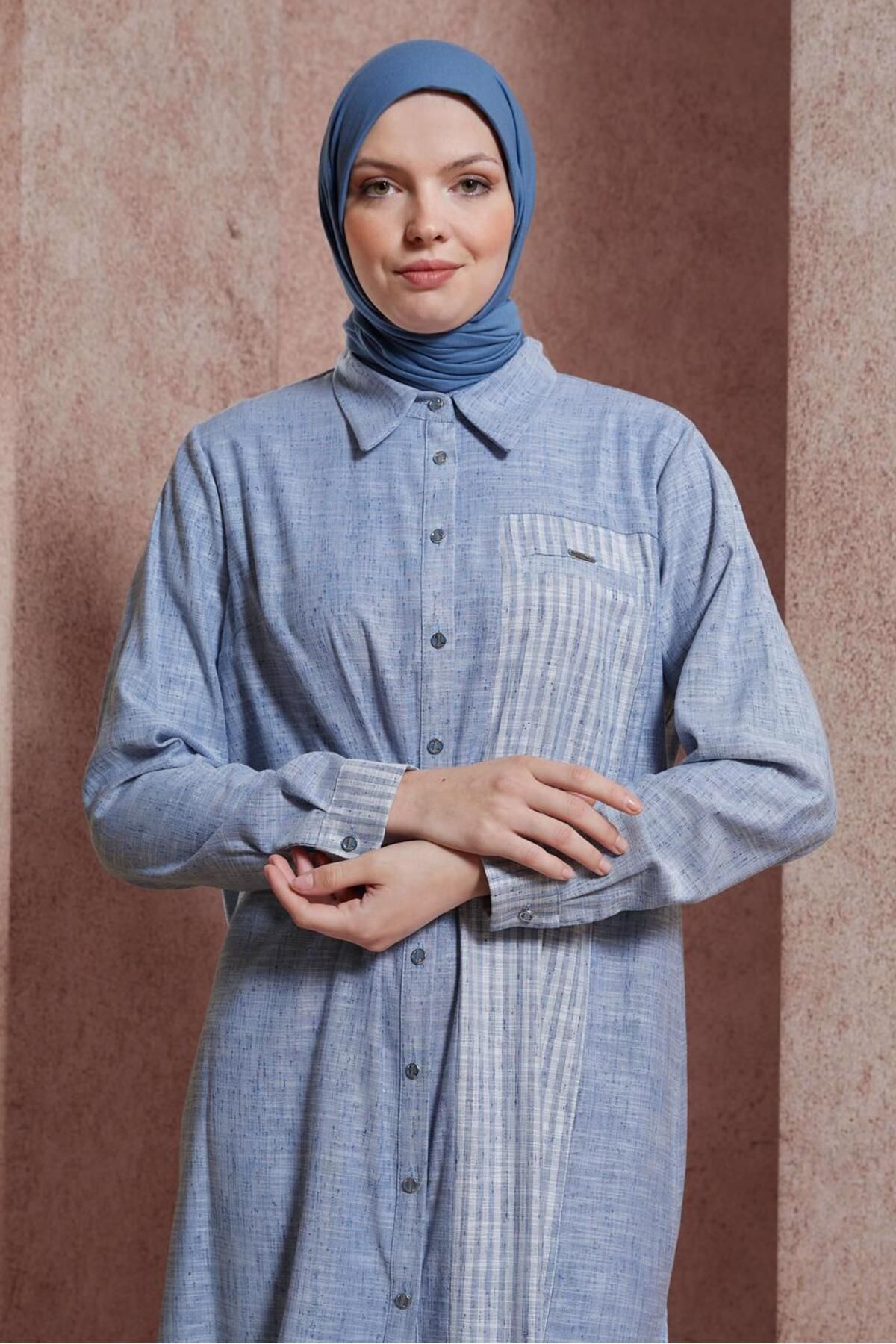 تونیک یقه پیراهن 44593 Alvina