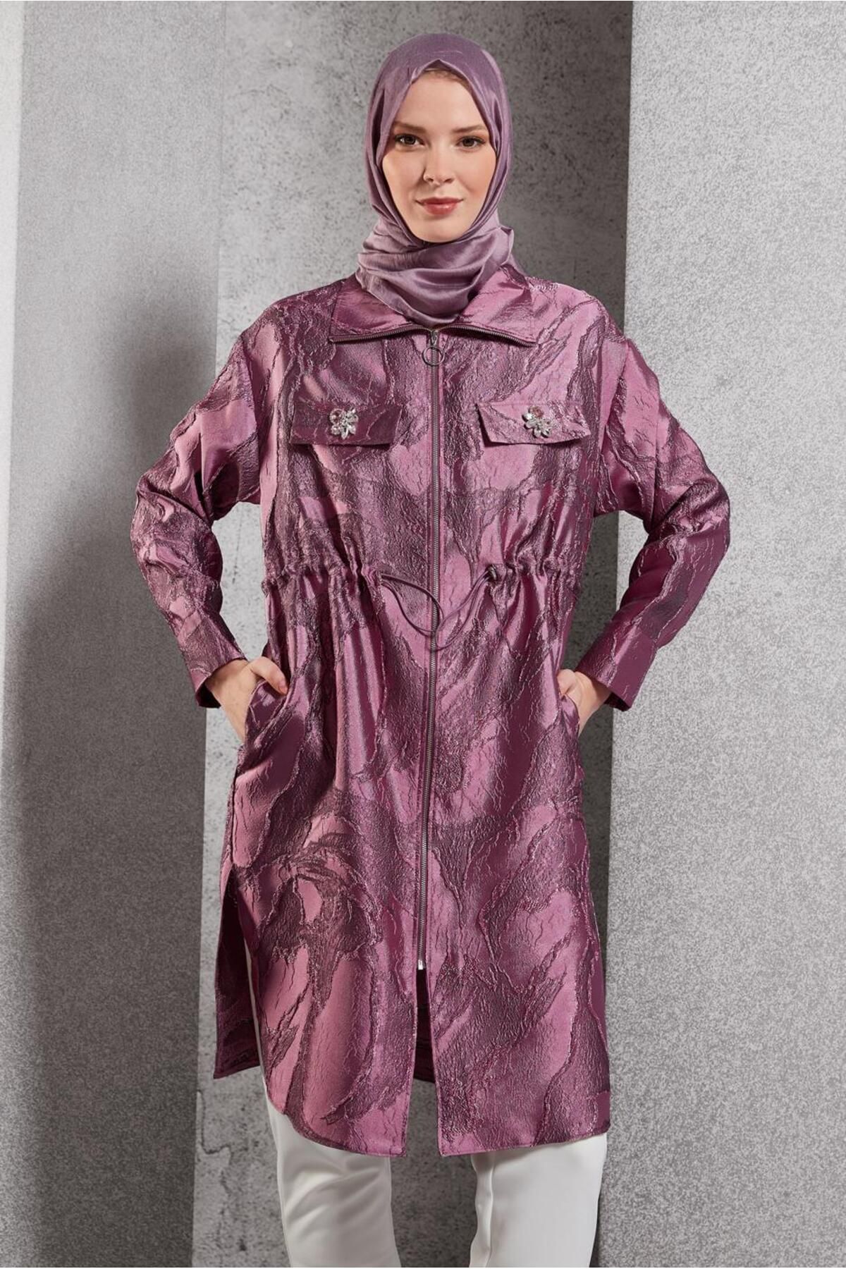 تونیک JACQUARD زیپ دار 44730 Alvina