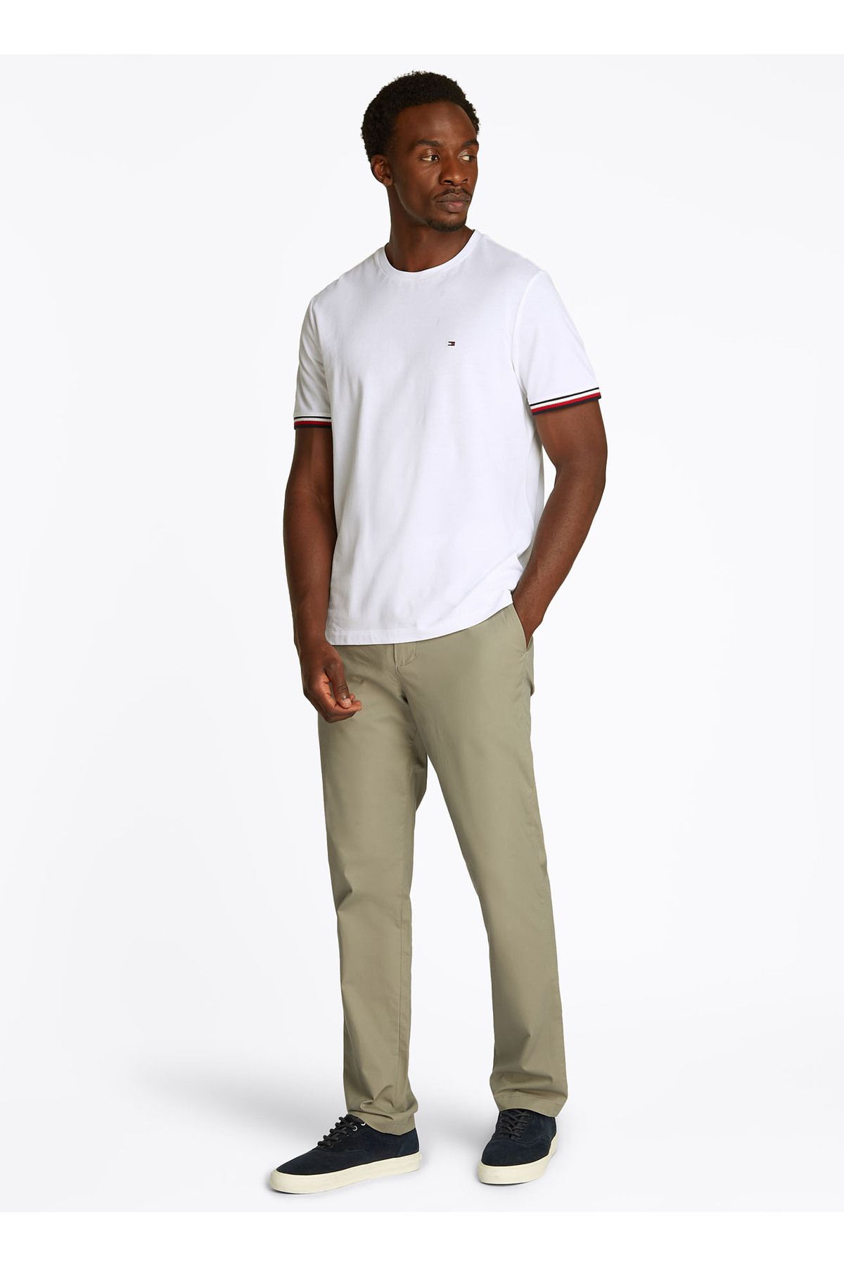 تیشرت مردانه سفید MW0MW38630YBR Tommy Hilfiger