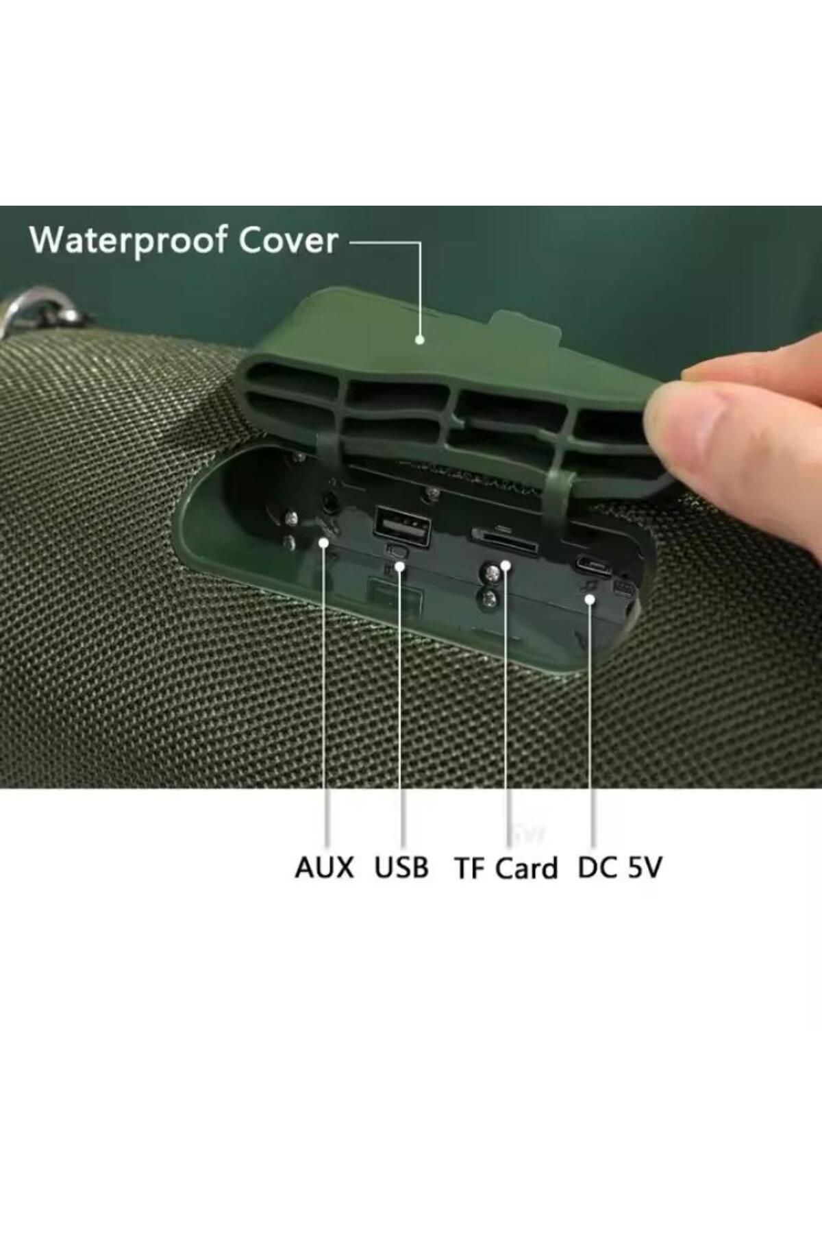 Generic-Splashproof Portable Bluetooth Speaker Black Computer Subwoofer USB Small Speaker 3