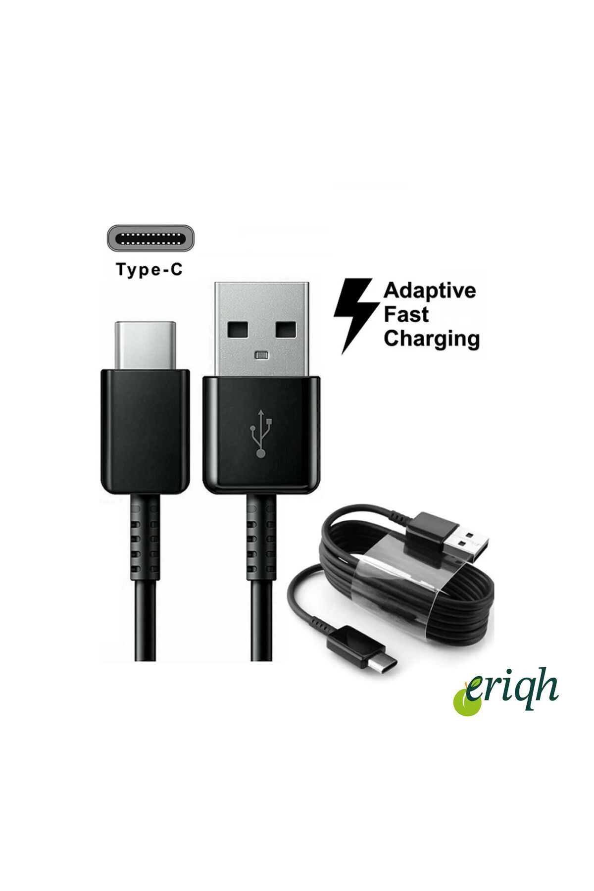 eriqh Samsung Uyumlu Hızlı Şarj Ve Data Kablosu (usb-Type-c) -s8-s9-a30-a50-a70