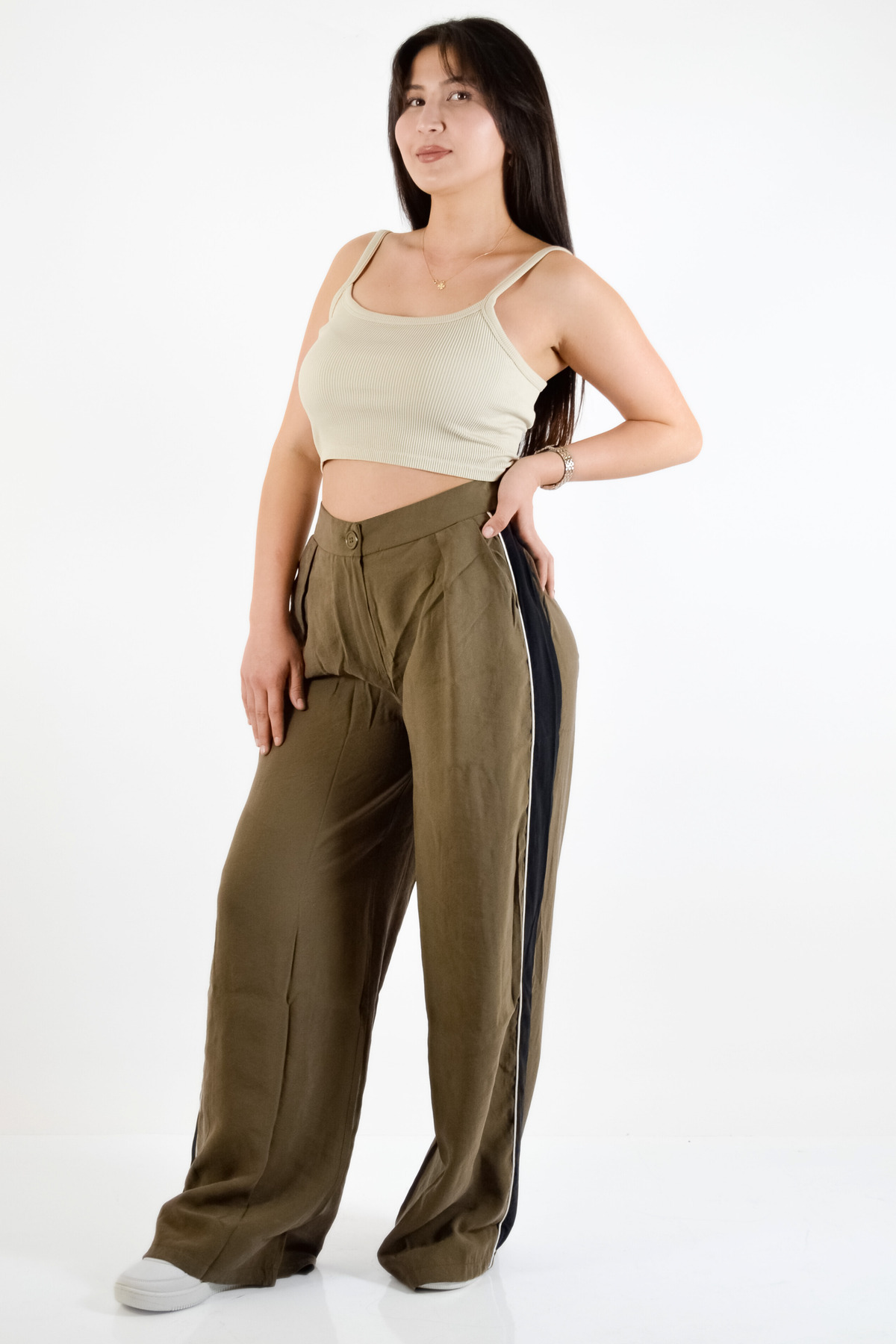 BUSEM-Rope Strap Ribbed Crop Tank Top 2