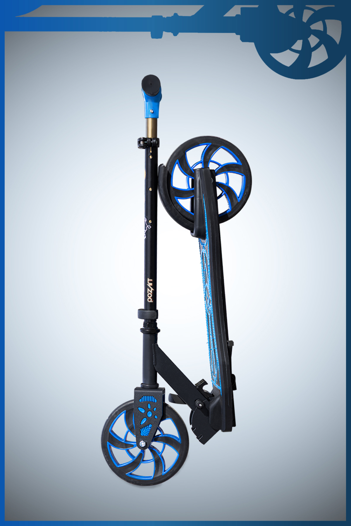 POZART Scooter Y Dipsy 2tekerli Park Ayakcaklı 3kademeli 100kğ Taşıma Kapasiteli 8 Yaş Ve Üstü Kullanabilir fotoğrafı 2 (önizleme)