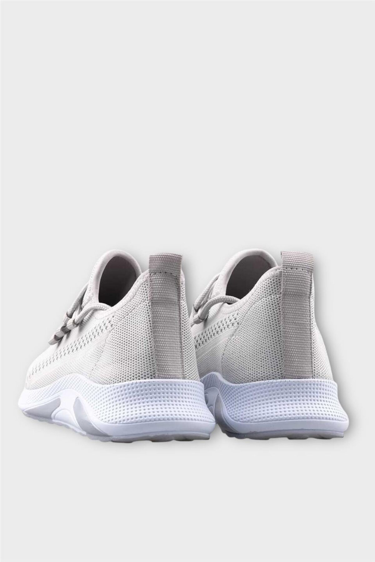 Liger Unisex Yazlık Triko Spor Ayakkabı GRİ - BEYAZ görsel 5