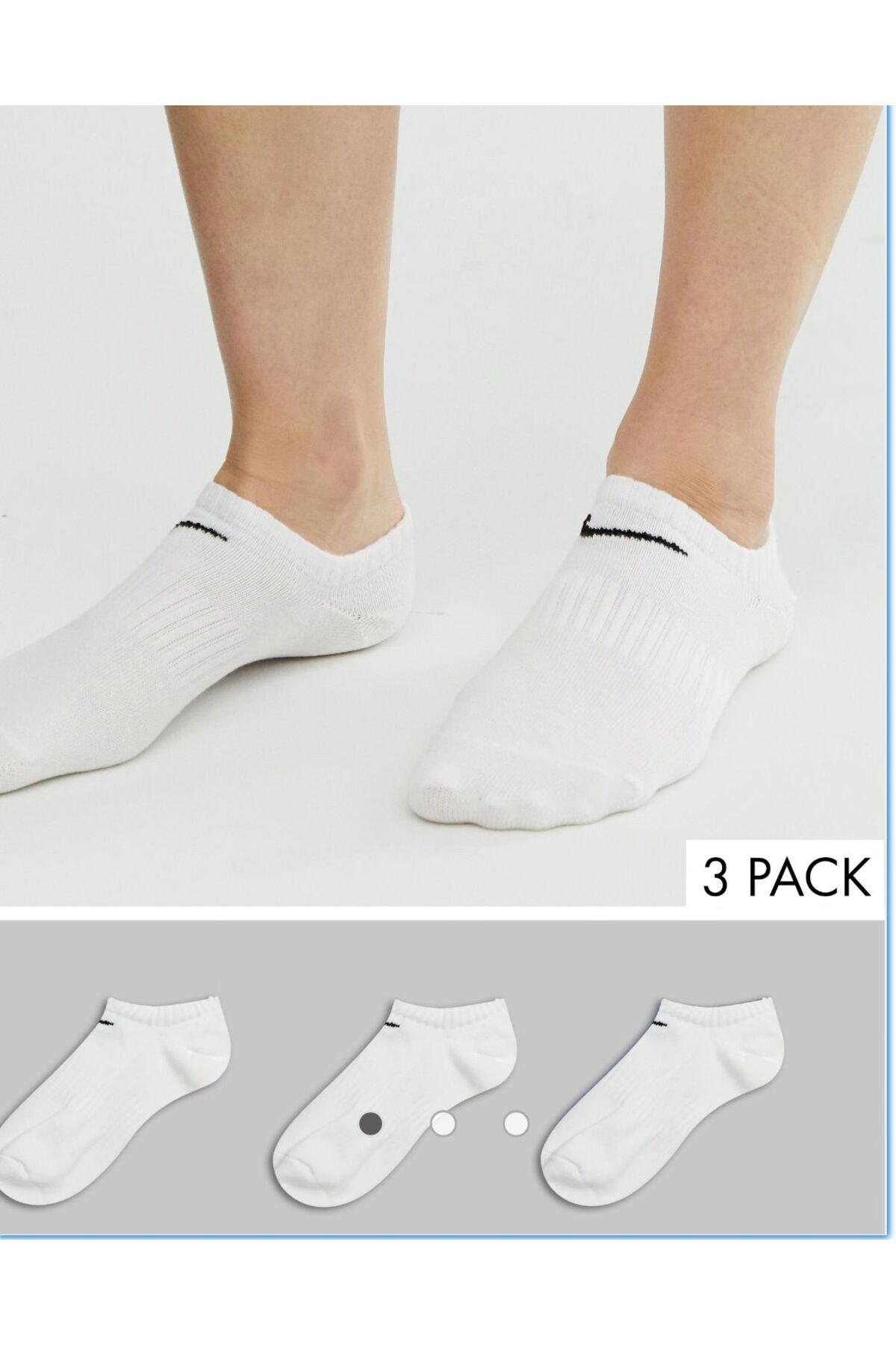 NIKE CHAUSSETTES X3 INVISIBLE - CALZINI UNISEX