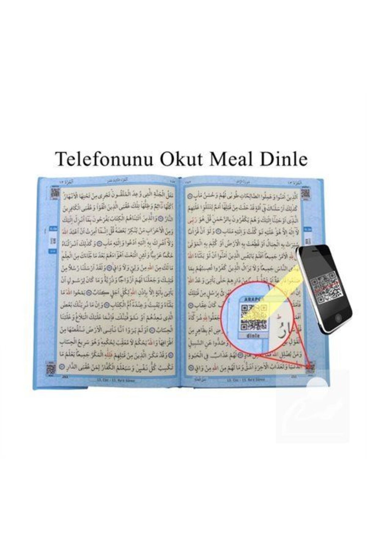 Merve Yayınları Kur'an-ı Kerim Bilgisayar Hatlı Mavi Renk Rahle Boy (KUR-AN 013) Sesli Kur-an fotoğrafı 4 (önizleme)