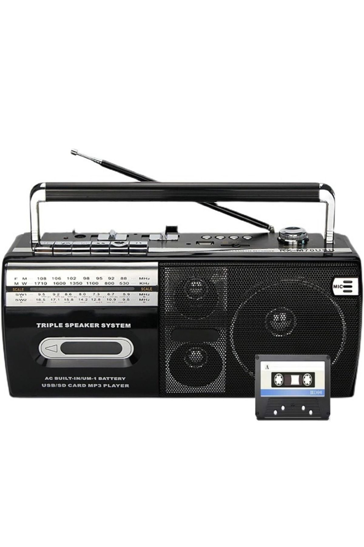 TOSCANA U-يدعم مشغل الراديو والكاسيت المحمول اتصال USB وBluetooth 1