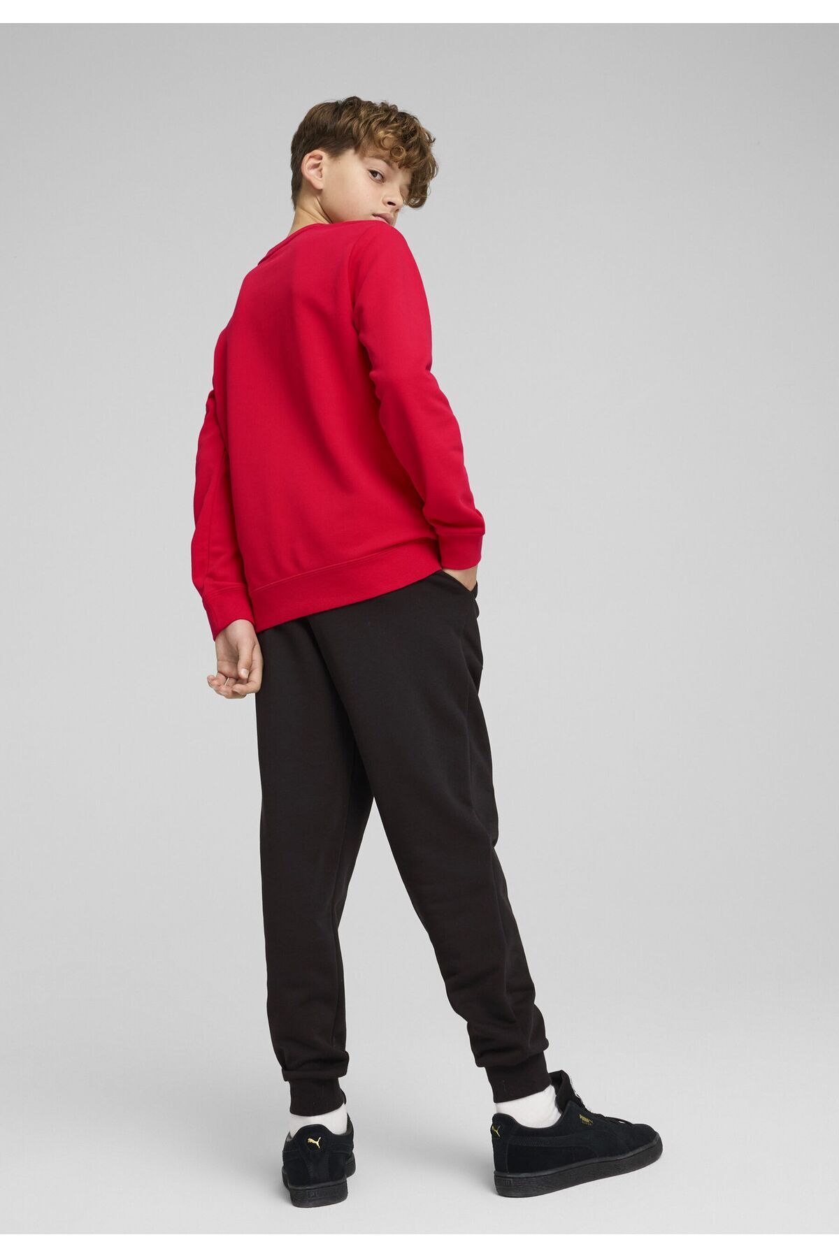 Puma-Essentials No. 1 Logo Crew Sweat Suit Youth 6