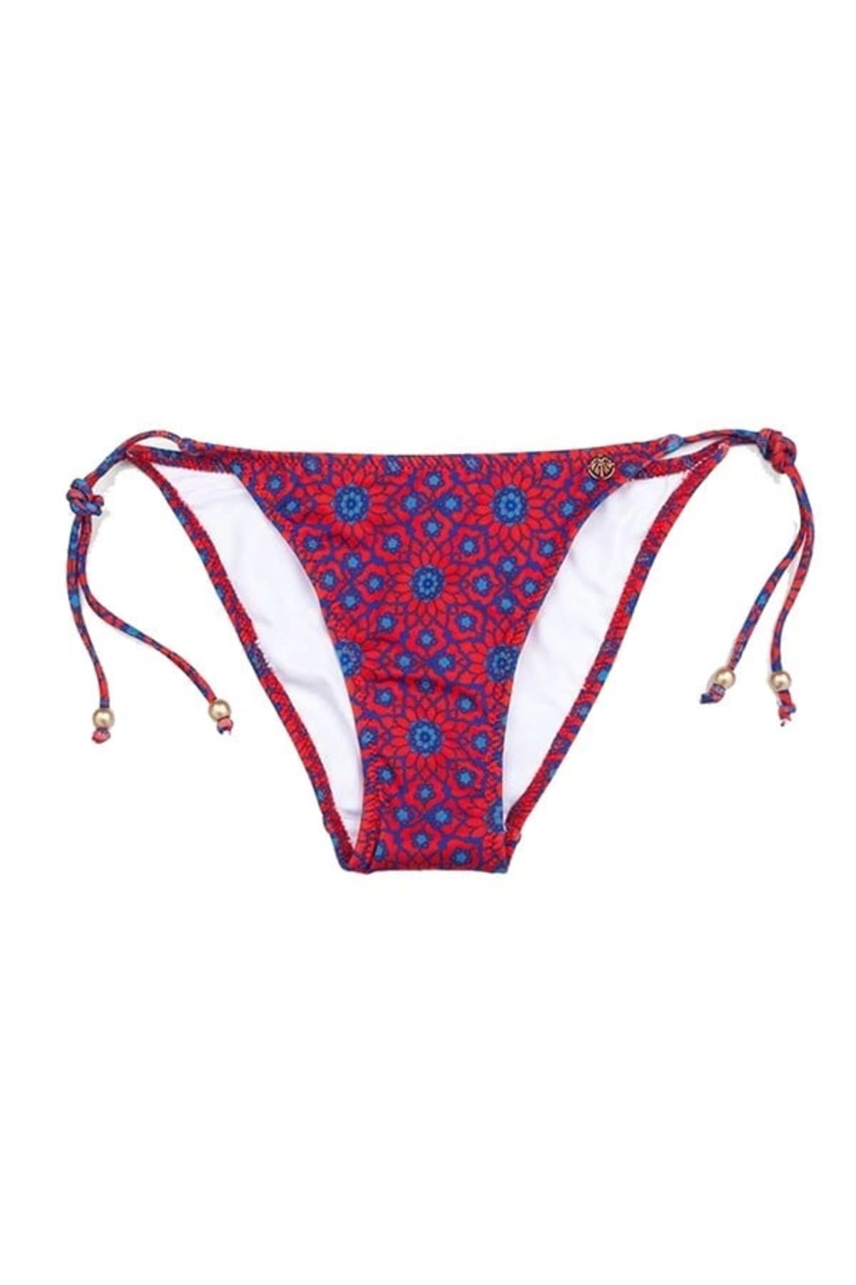 Marsilyan Black Spade Kadın İçin Baskılı Desenli Alt Bikini 8253