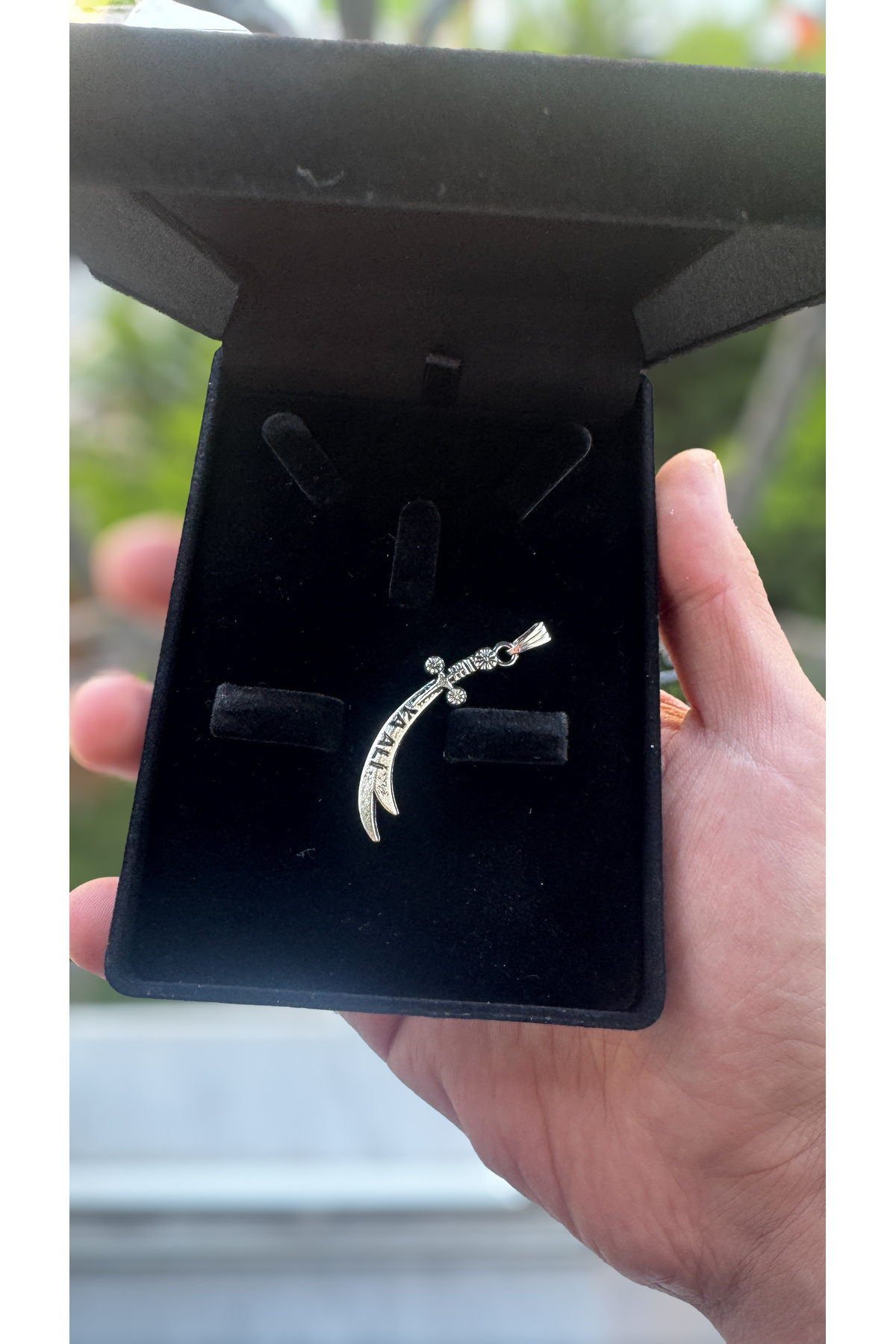 anadolusilver 925 Ayar Zülfikar Kılıcı Erkek Kolye Ucu