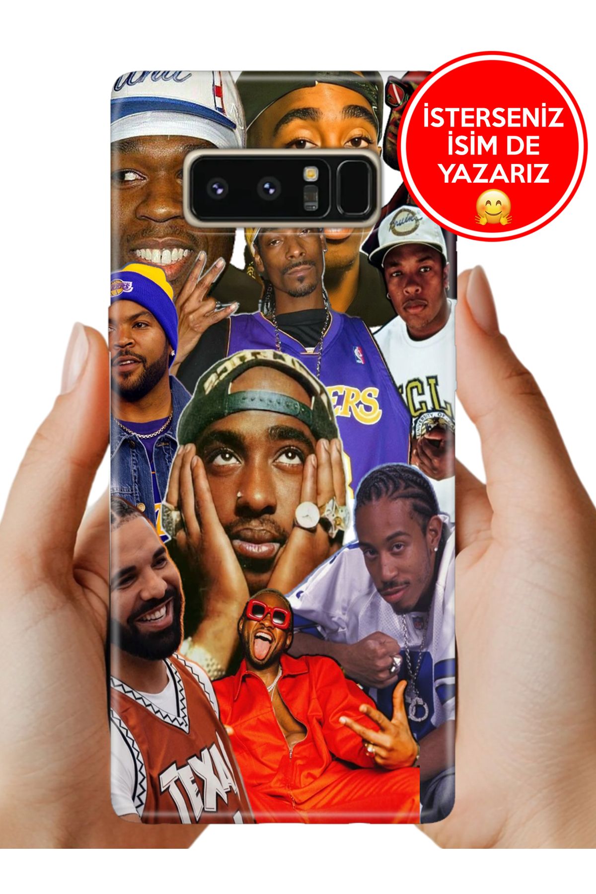 Cekuonline Galaxy Note 8 Kılıf Desenli İsimli / İsimsiz Silikon Rap World