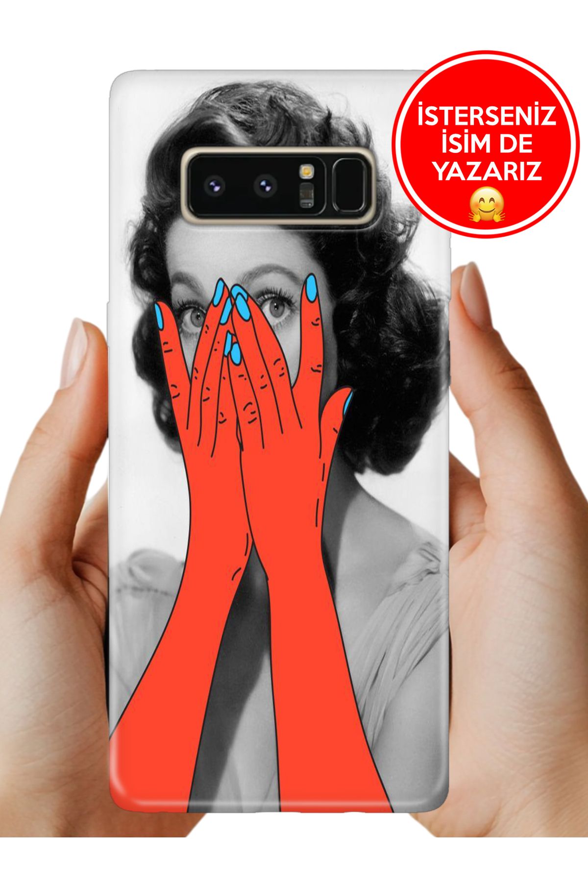 Cekuonline Galaxy Note 8 Kılıf Tam Rubber Esnek Silikon Full Koruma Şaşırdım