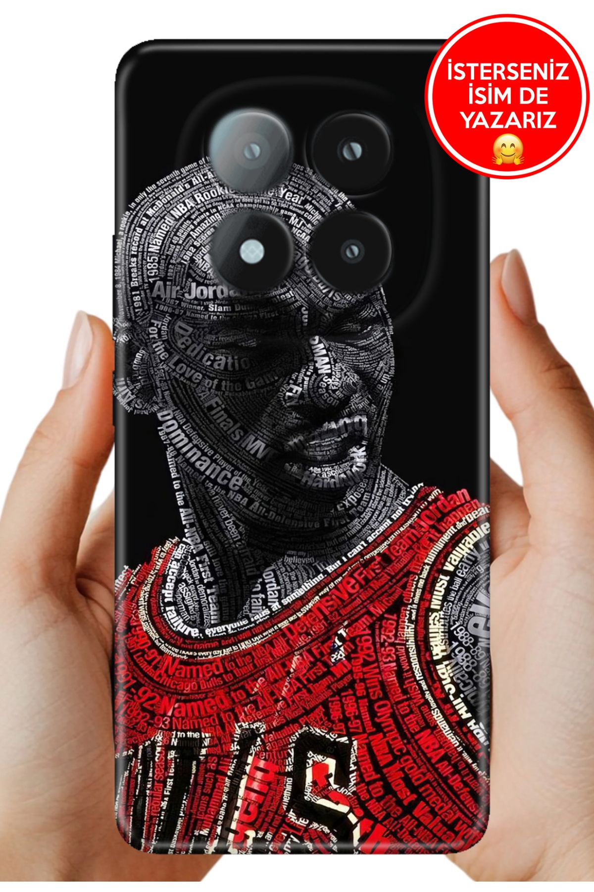Cekuonline Redmi Note 14 Pro+ Plus Kılıf 0.35 mm Resimli Silikon Jordan23