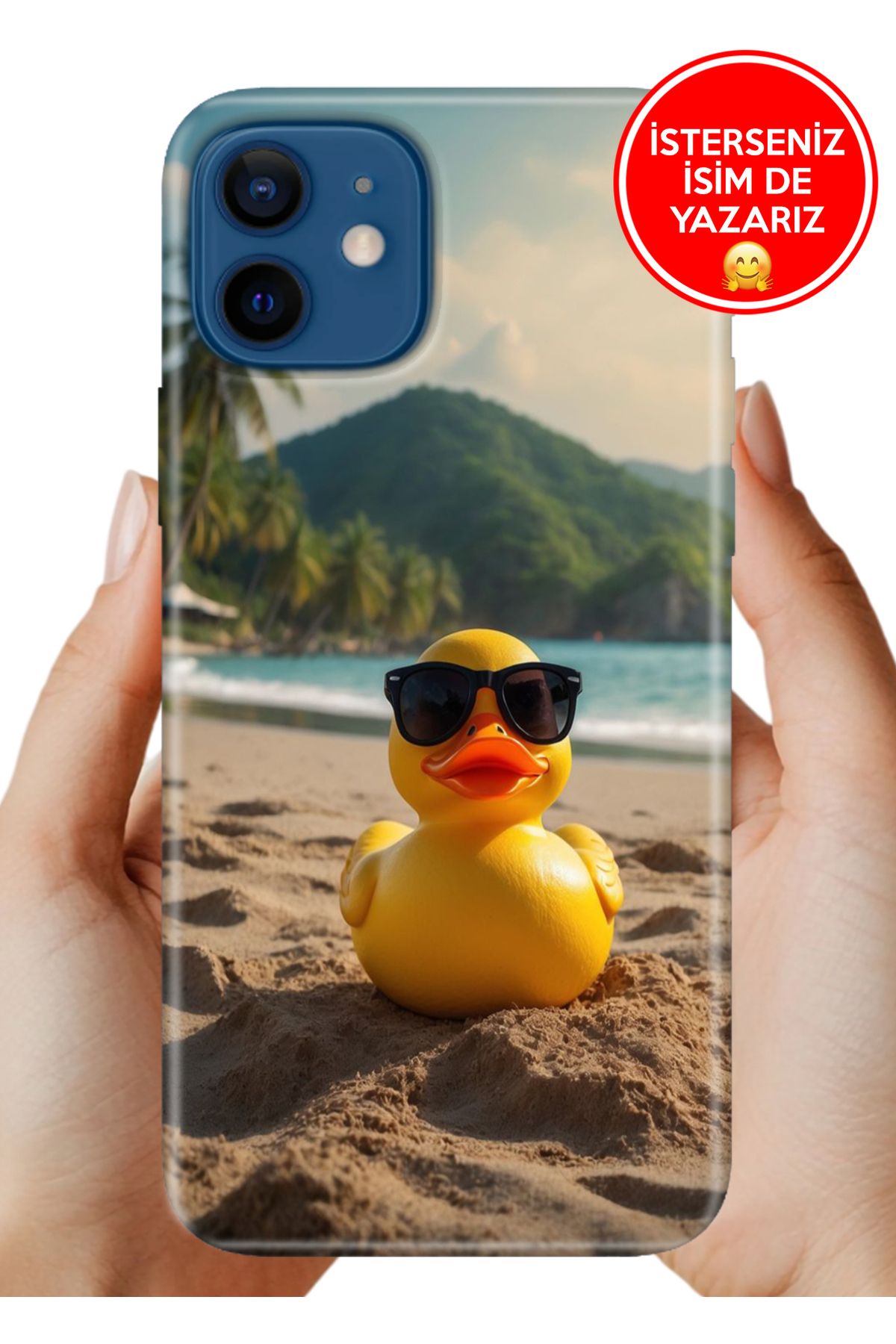 Cekuonline iPhone 12 Kılıf iP12 Telefon Kılıfı Tasarım Kapak Yaz Güzeli
