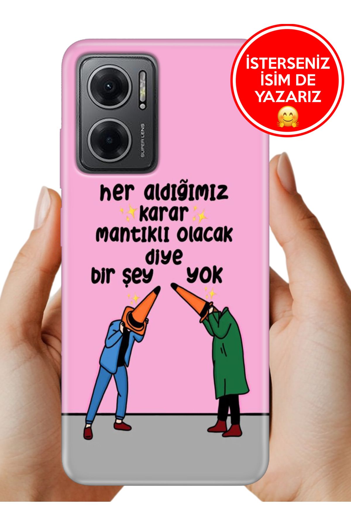 Cekuonline Redmi Note 11E Kılıf Baskılı Life Style Kapak Silikon Mantıklı Karar