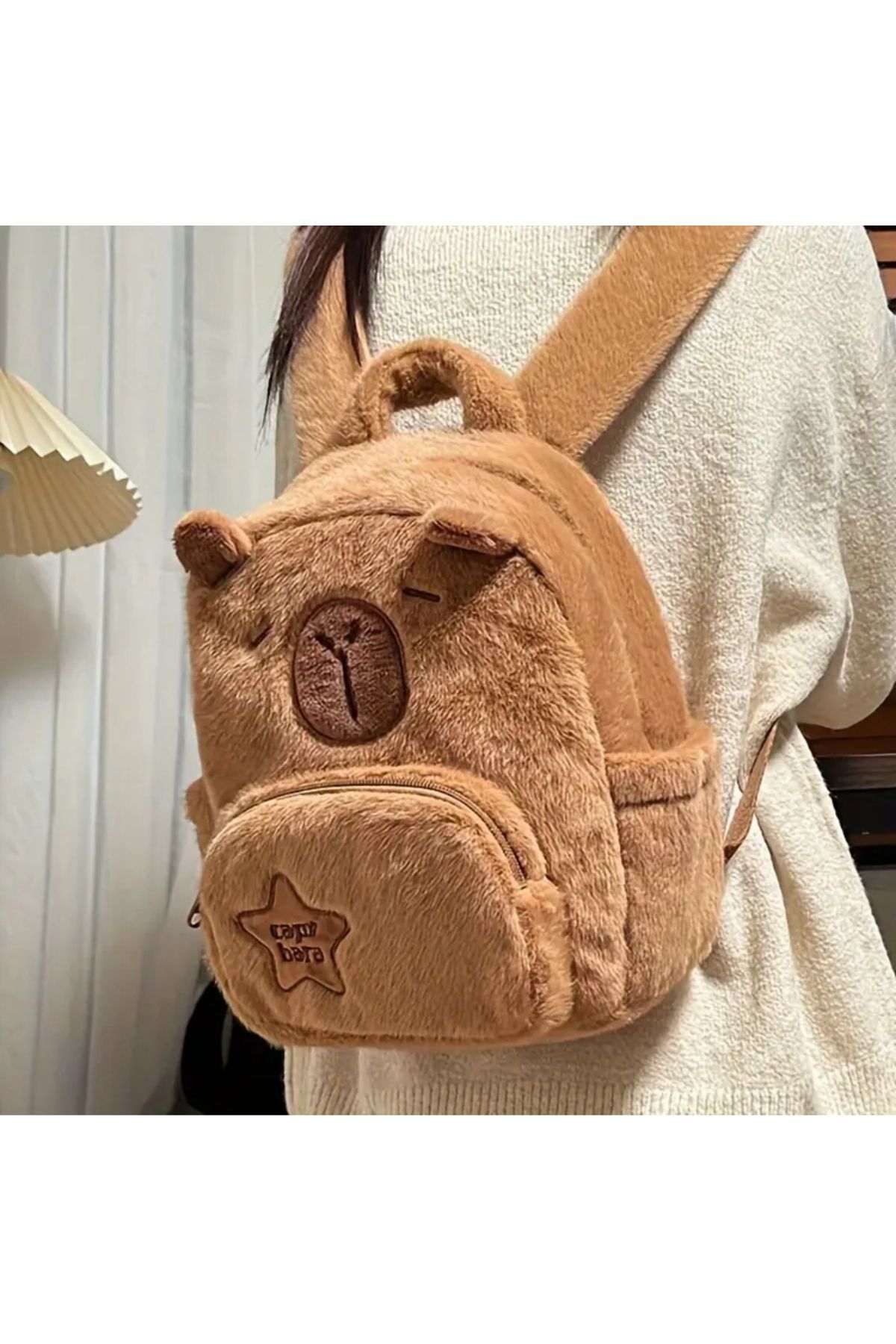 Çocuklara Özel Kapibara ( Capybara ) Peluş Sırt Çantası