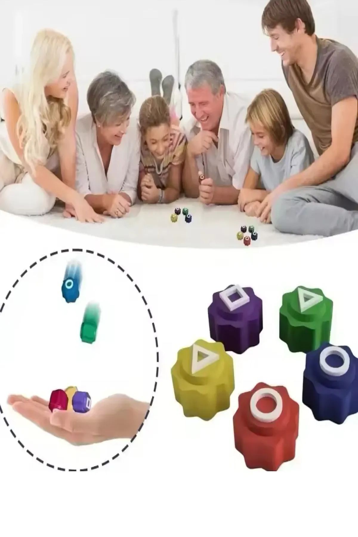 Bundera-Squid Game 2 Five Stone Game Set - Squid Game 5 Stone Toy Colored Stone Gonggi 1