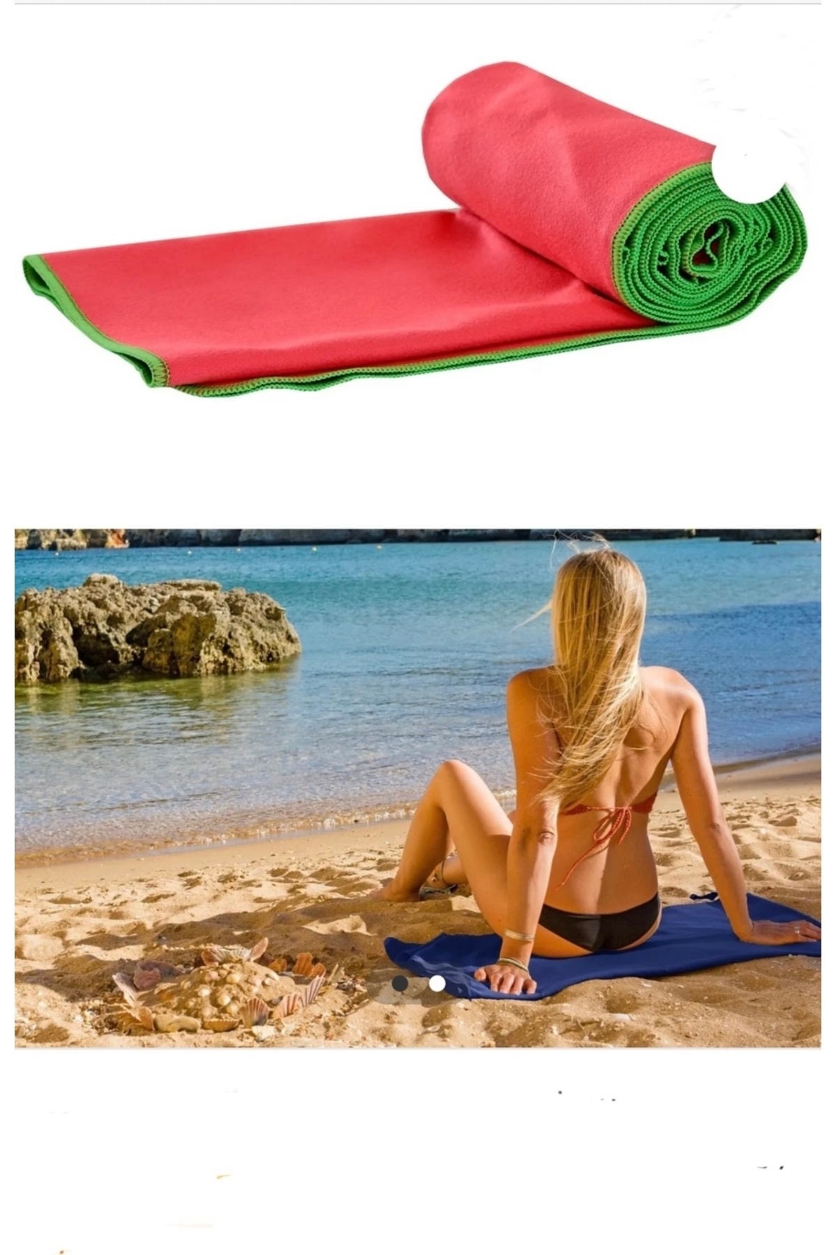 Nida Mikrofiber Plaj Havlusu, Spor Havlusu, Banyo Havlusu Kolay Taşınabilir