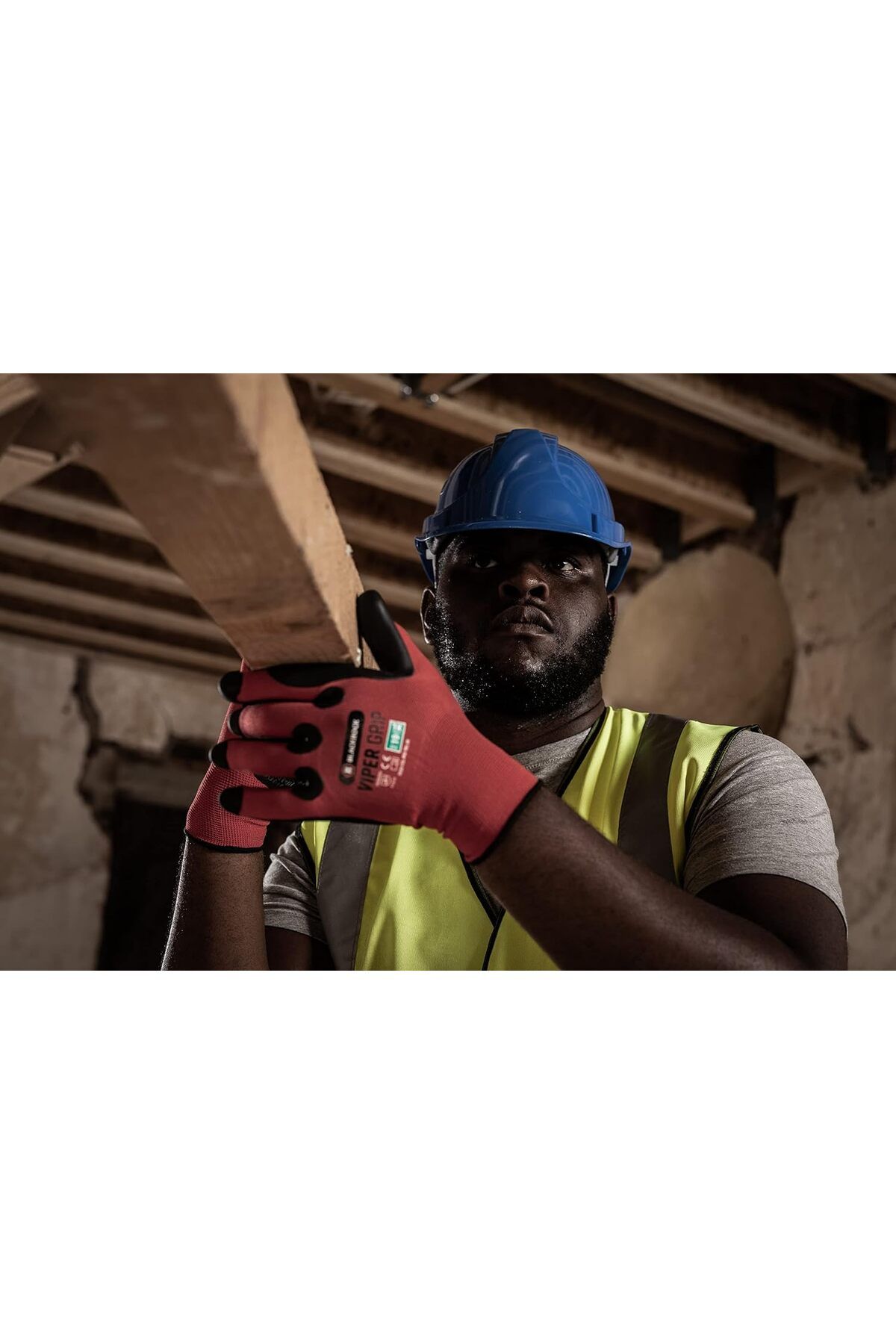 Generic-Construction Work Safety Helmet - 6-Point Adjustable Hard Hat, Multi-Position, Red 4