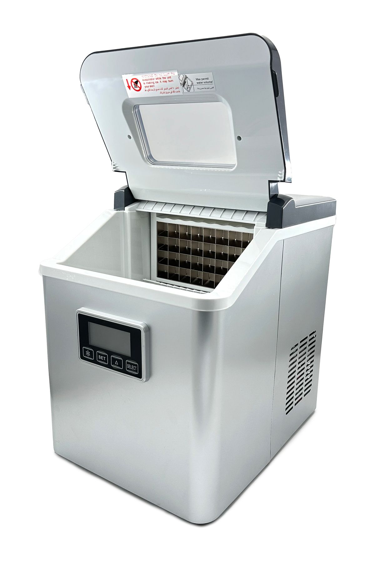 Magic-Ice Maker Machine 15KG/24H 24 Cubes Ready in 13-25 Mins LCD Display with Self-Cleaning Function 6